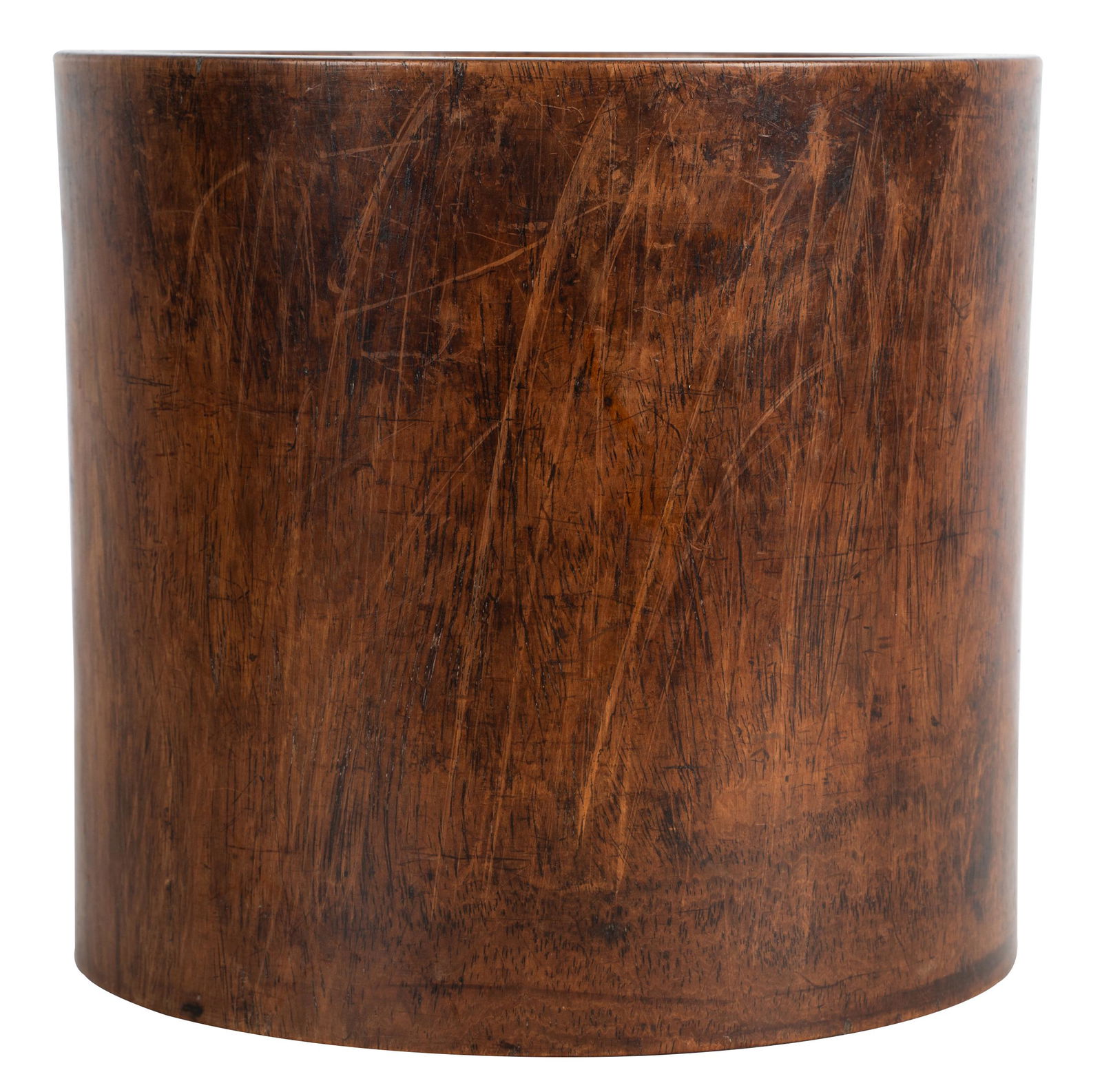 CHINESE HARDWOOD BRUSH POT (1 of 8)