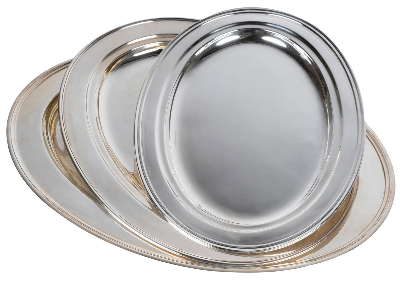 THREE TIFFANY & CO STERLING PLATTERS (1 of 7)