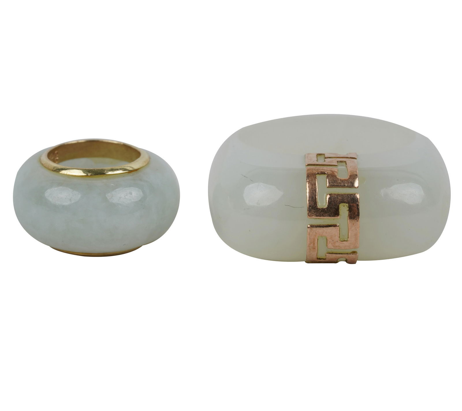 14 KARAT YELLOW GOLD & JADE PENDANT AND A RING (1 of 4)