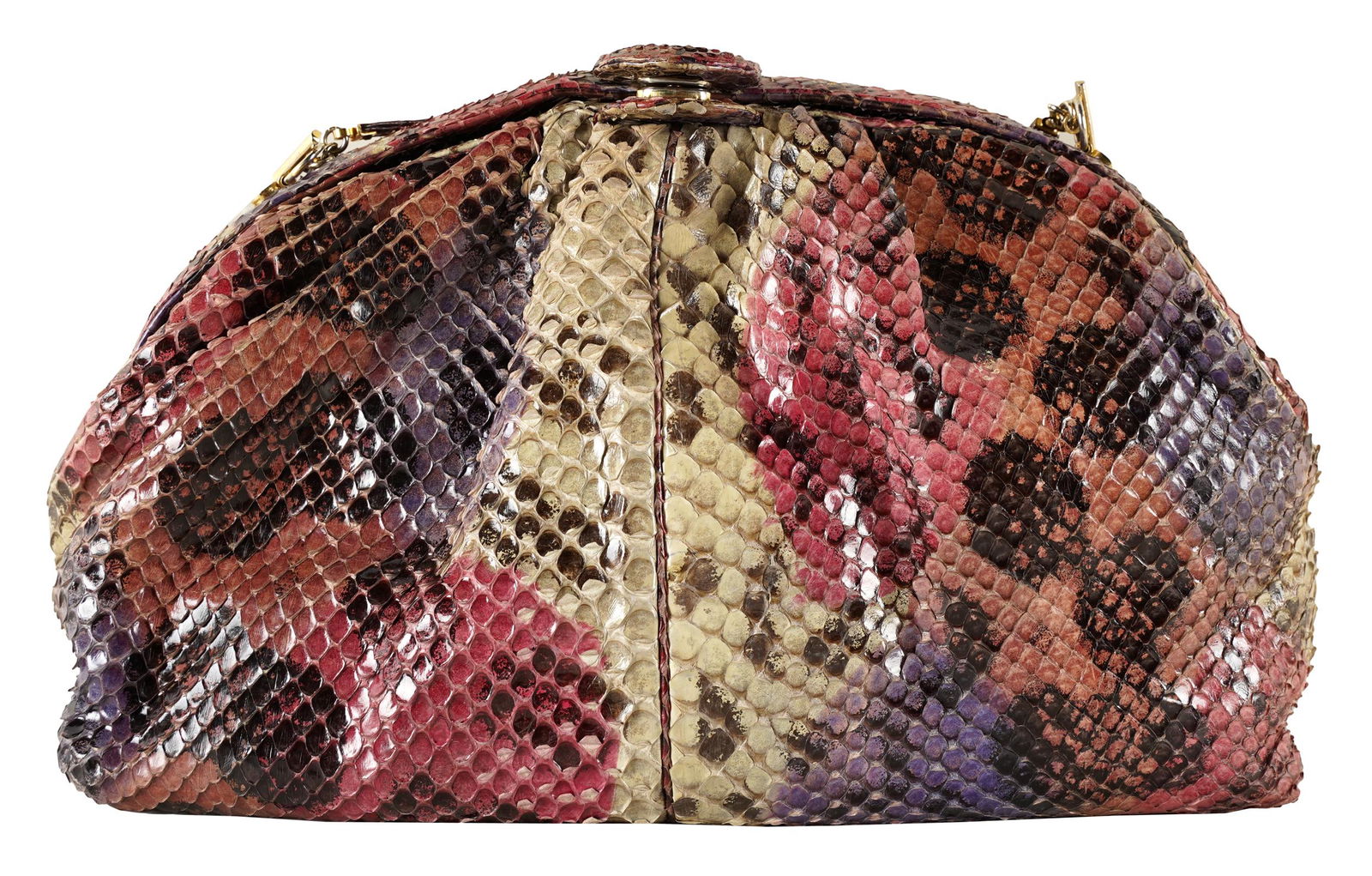 JUDITH LEIBER DYED LIZARD HANDBAG (1 of 7)