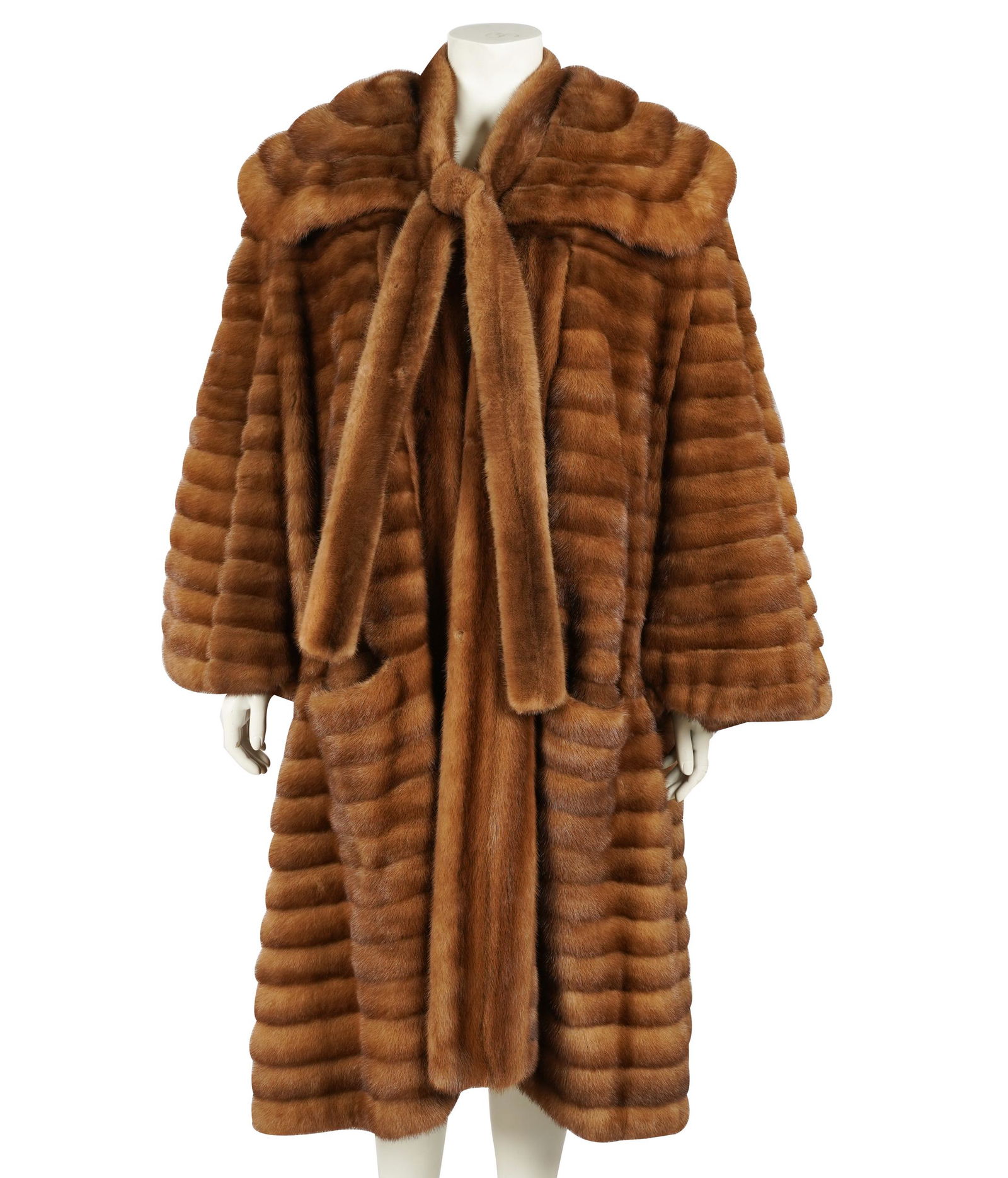 BROWN FULL LENGTH FUR COAT (1 of 5)