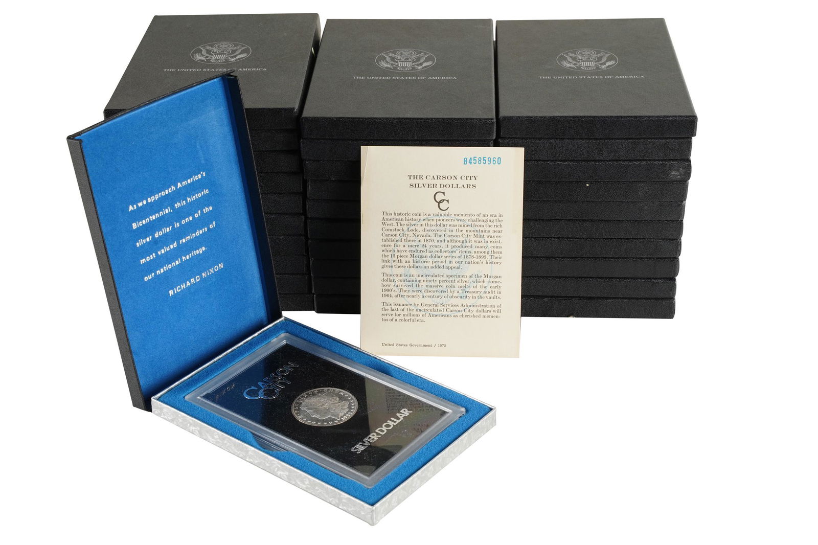 THIRTY-ONE COMMEMORATIVE CARSON CITY SILVER DOLLARS (1 of 5)