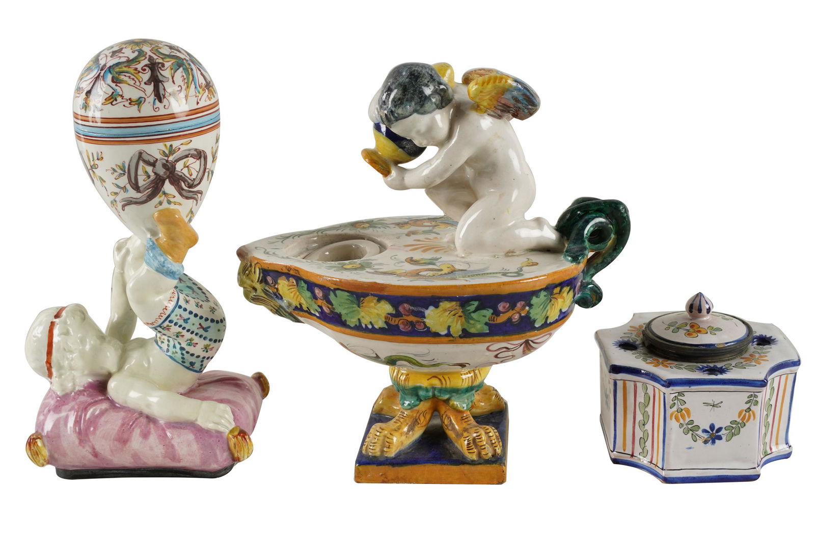 THREE EUROPEAN POTTERY ARTICLES (1 of 9)