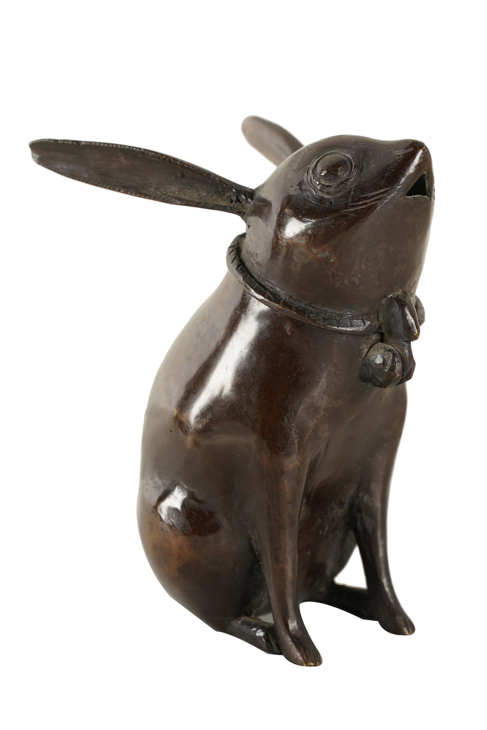 CHINESE BRONZE RABBIT-FORM CENSER (1 of 8)