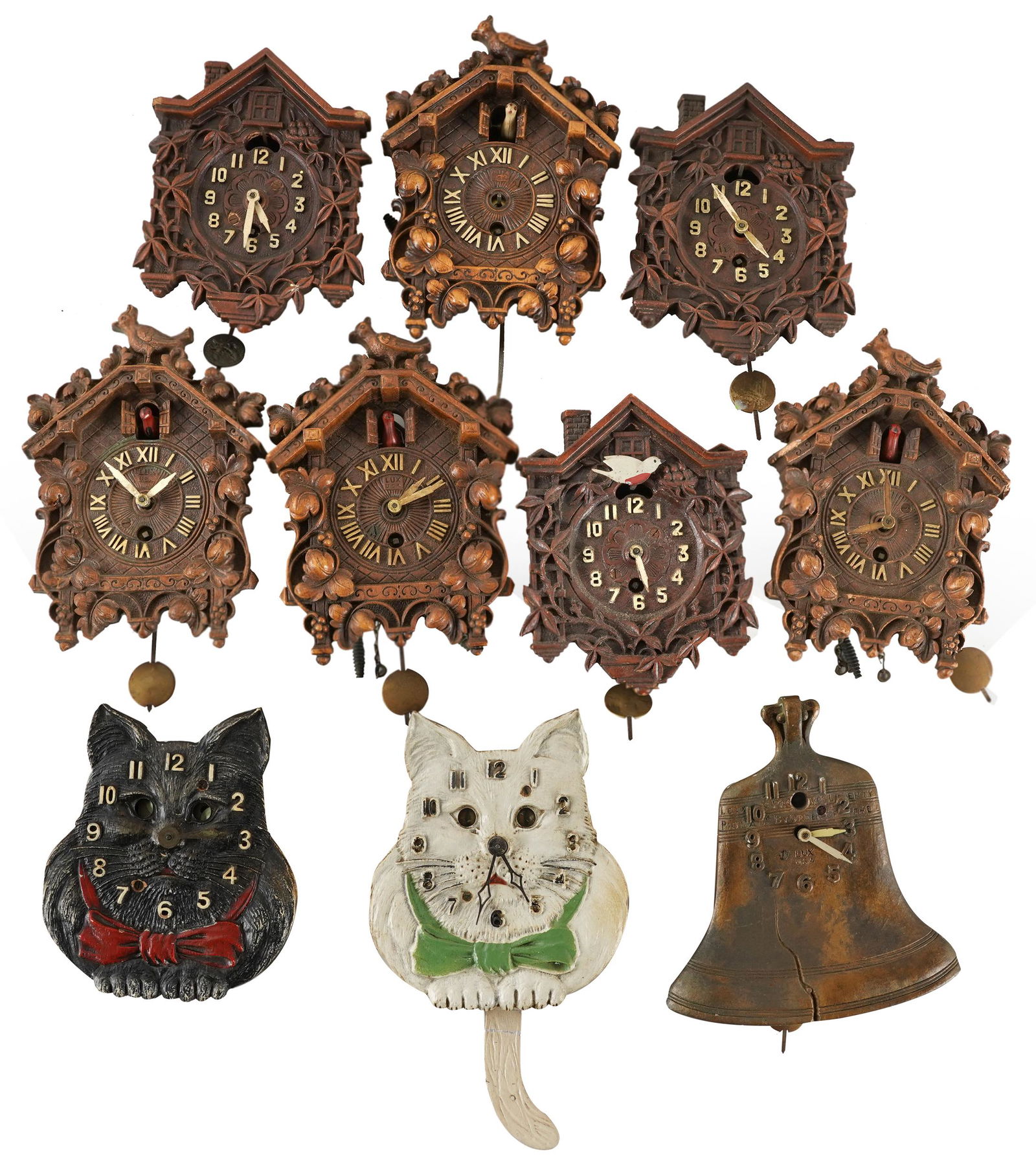 TEN LUX PENDULETTE CLOCKS (1 of 10)