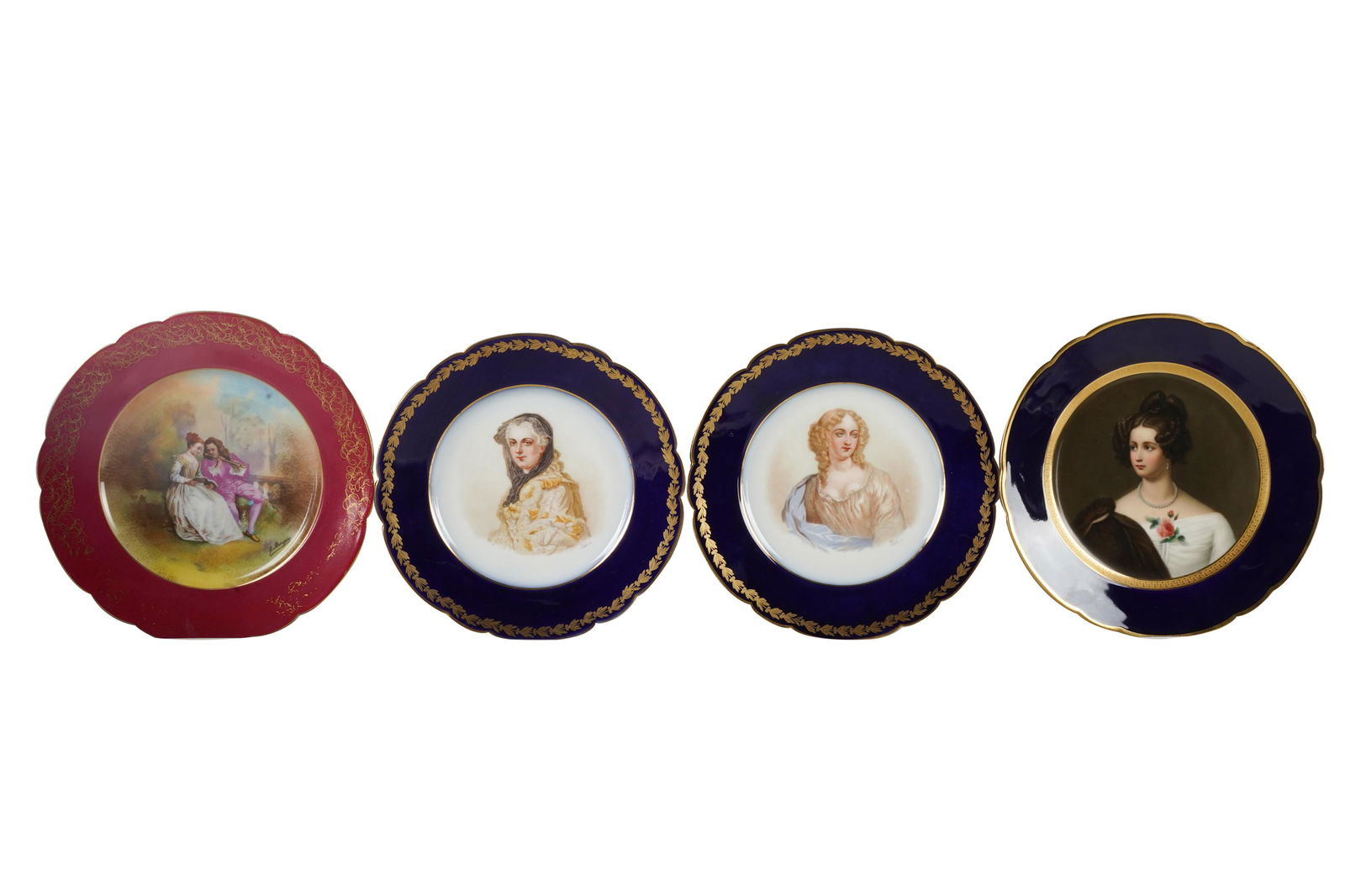 FOUR CONTINENTAL CABINET PLATES (1 of 11)