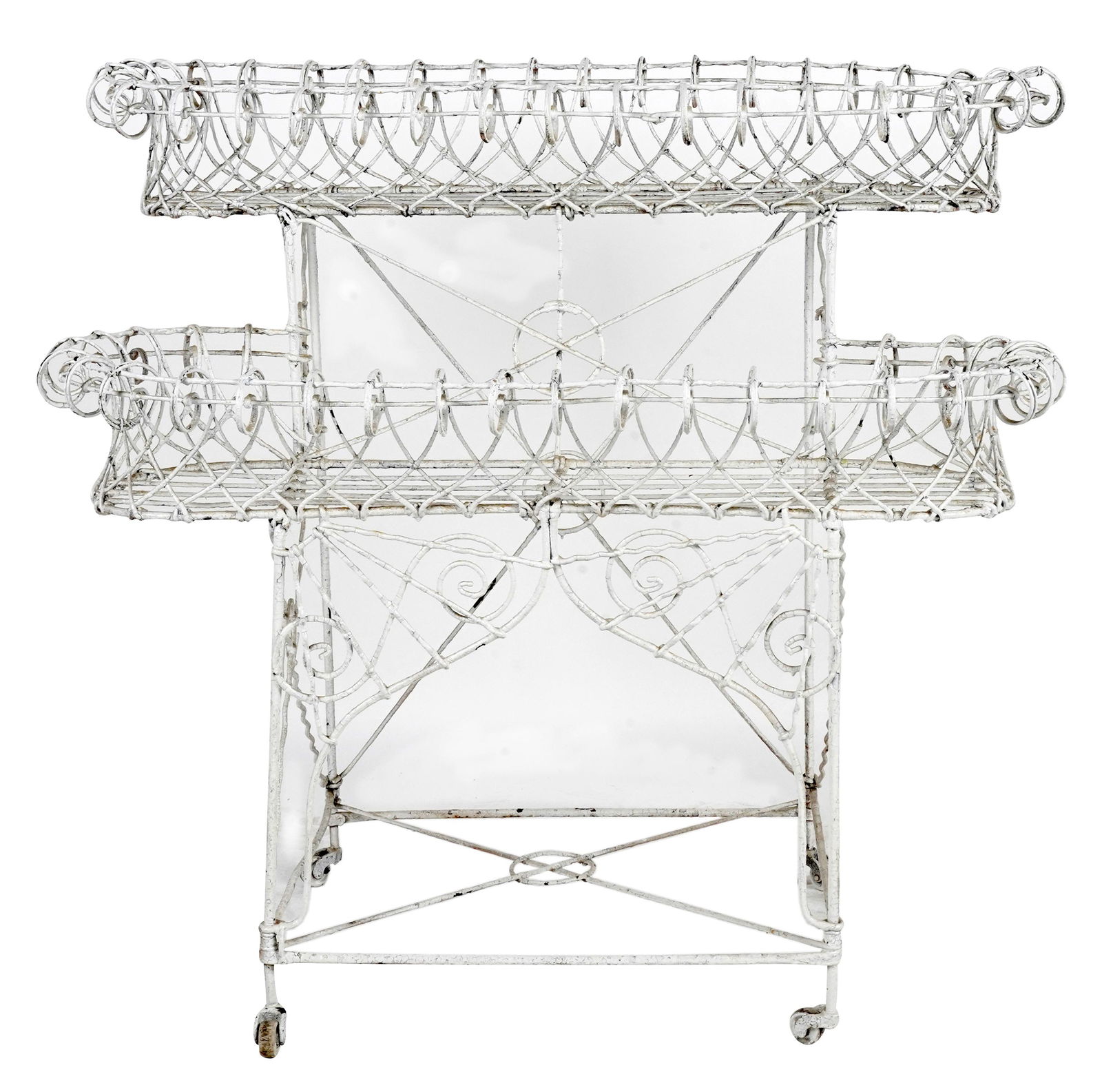 PAINTED WIRE PLANTER (1 of 8)