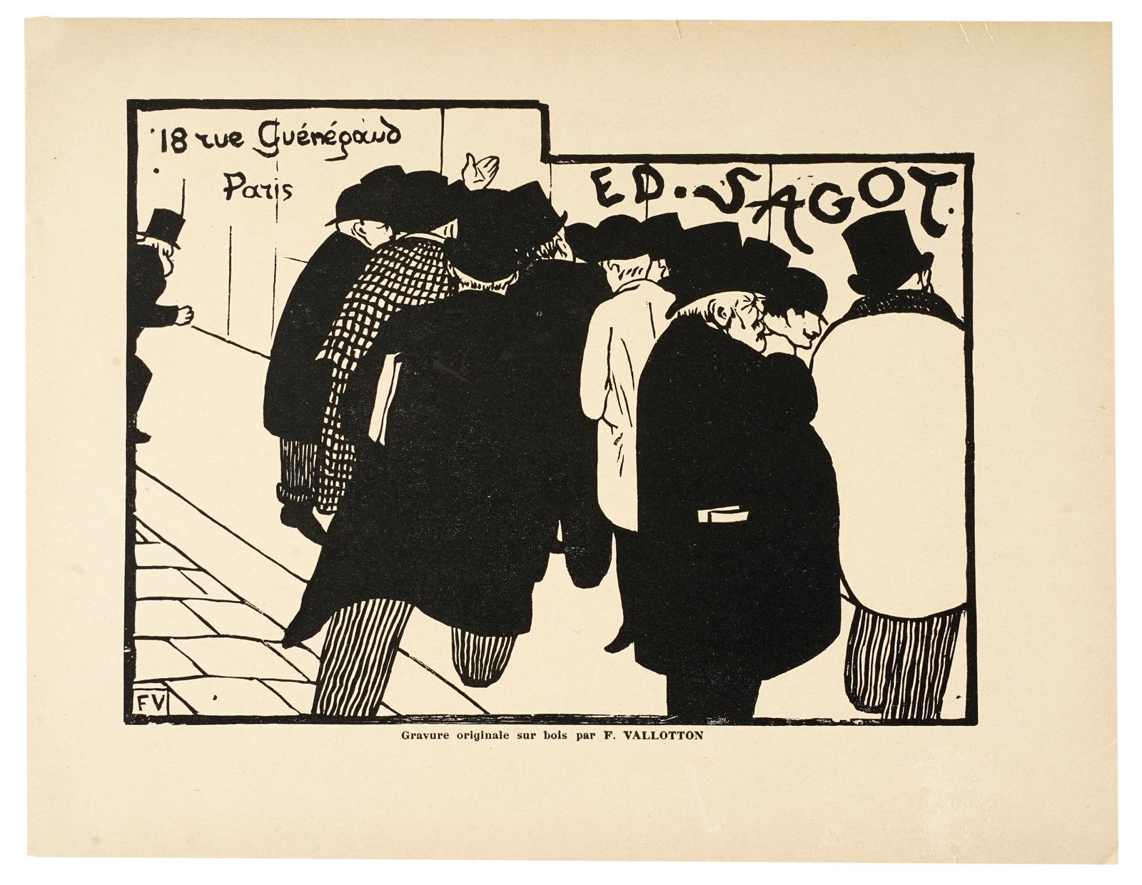 FELIX EDOUARD VALLOTTON (1865 - 1925): ED-SAGOT (1 of 7)