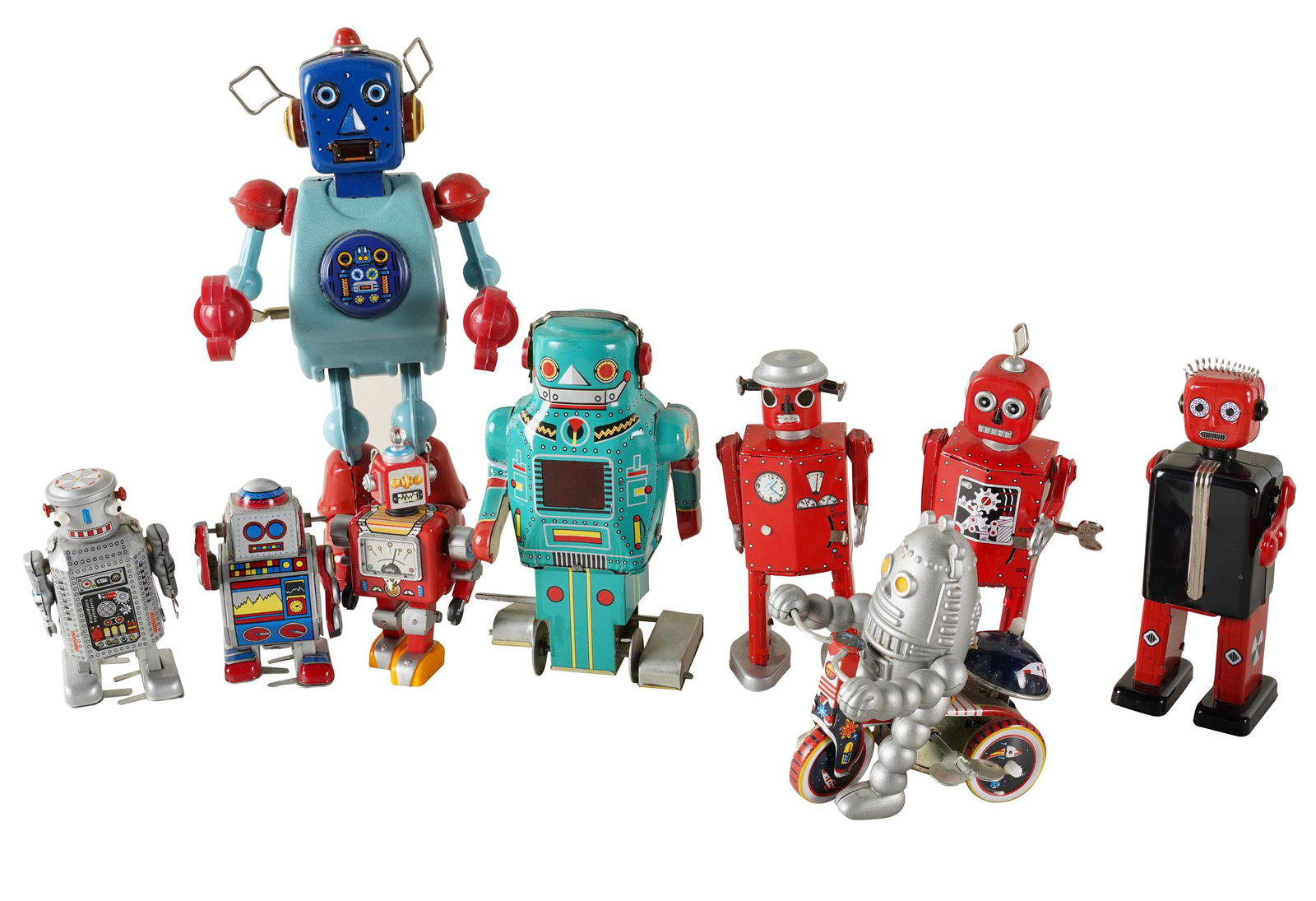 GROUP OF ROBOT WINDUP TOYS Barnebys