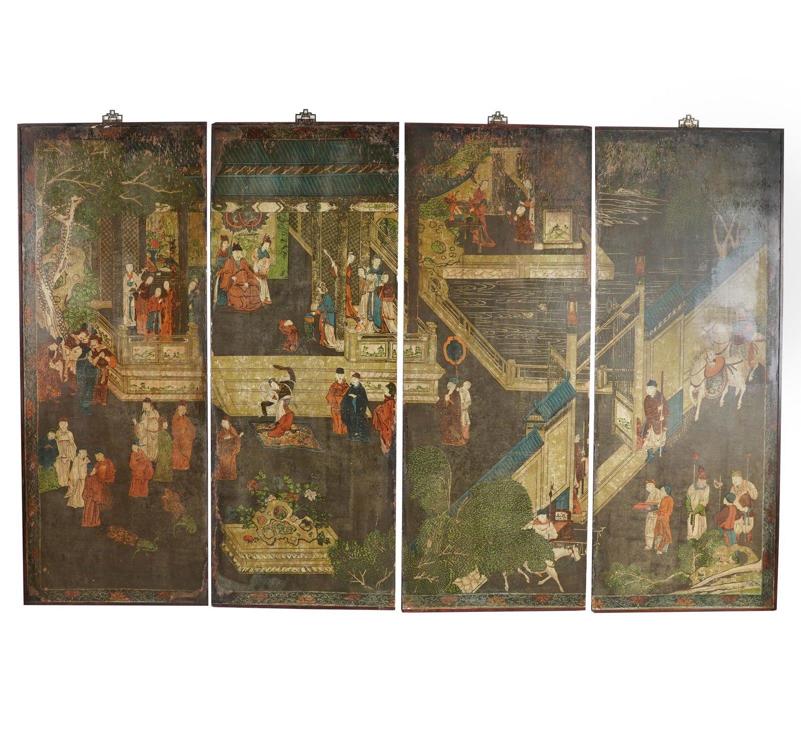 CHINESE FOUR-PANEL SCREEN (1 of 10)