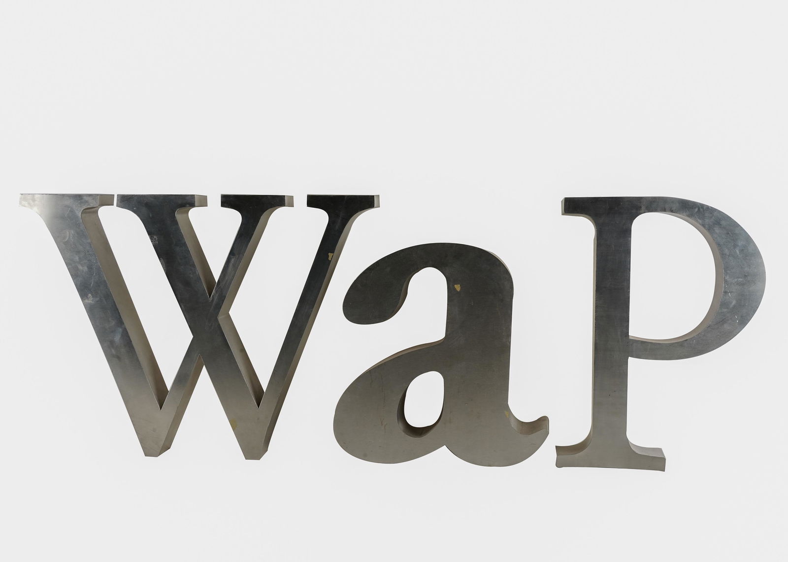 THREE RECLAIMED LARGE COMMERCIAL SIGN CHANNEL LETTERS (1 of 8)