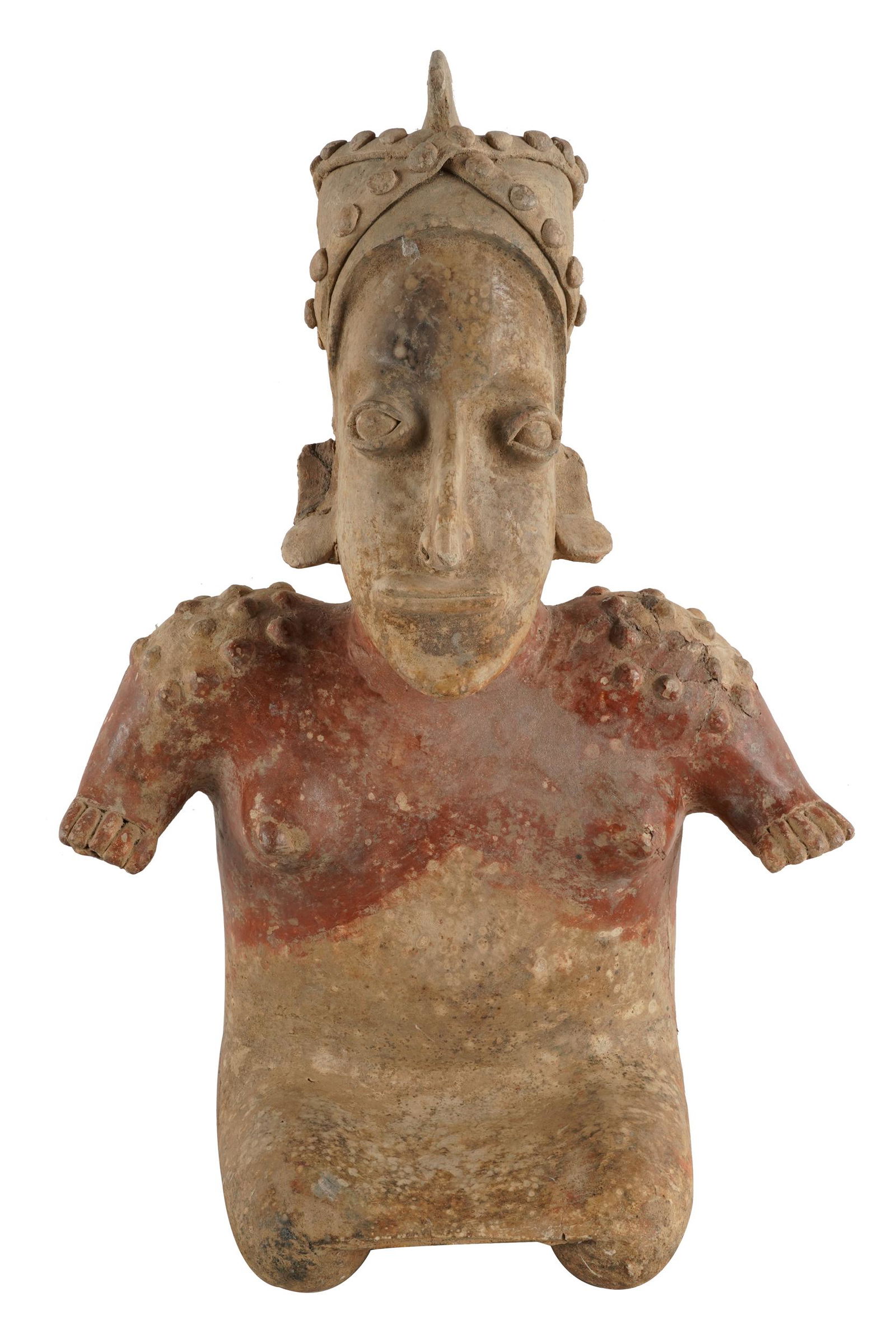 PRIMITIVE POTTERY FIGURE (1 of 9)