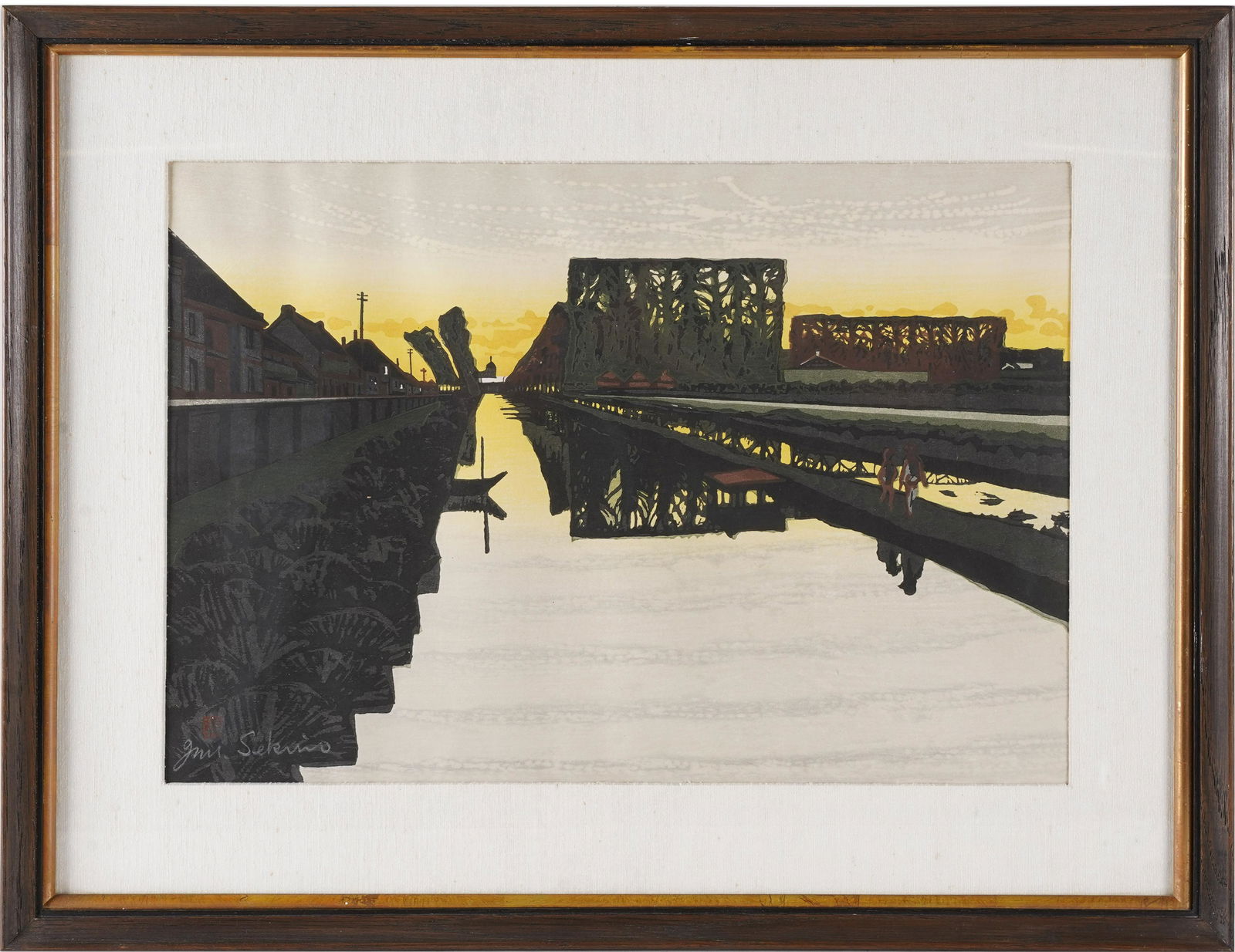 JUNICHIRO SEKINO (1914 - 1988): CANAL LANDSCAPE (1 of 7)