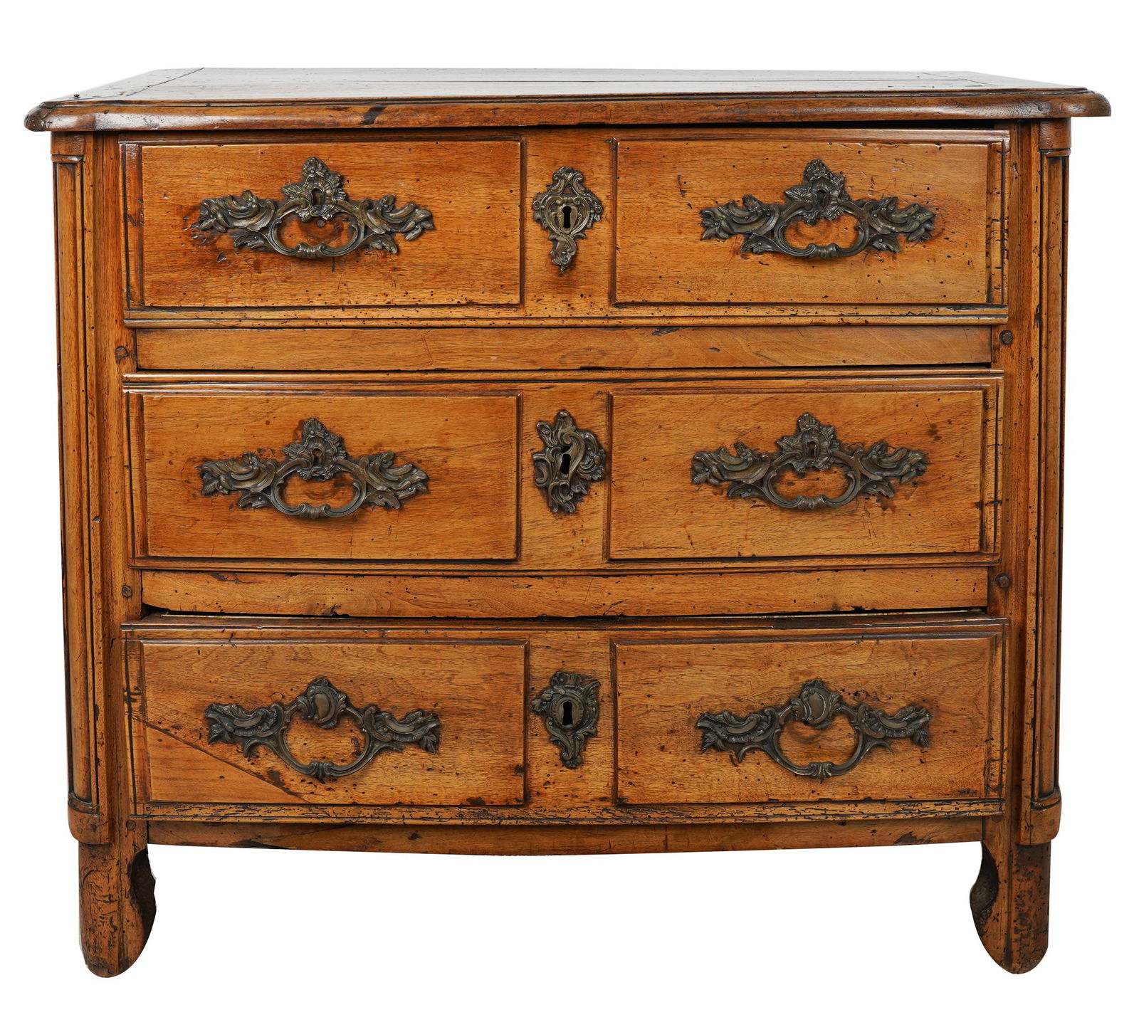FRENCH PROVINCIAL WALNUT COMMODE (1 of 13)