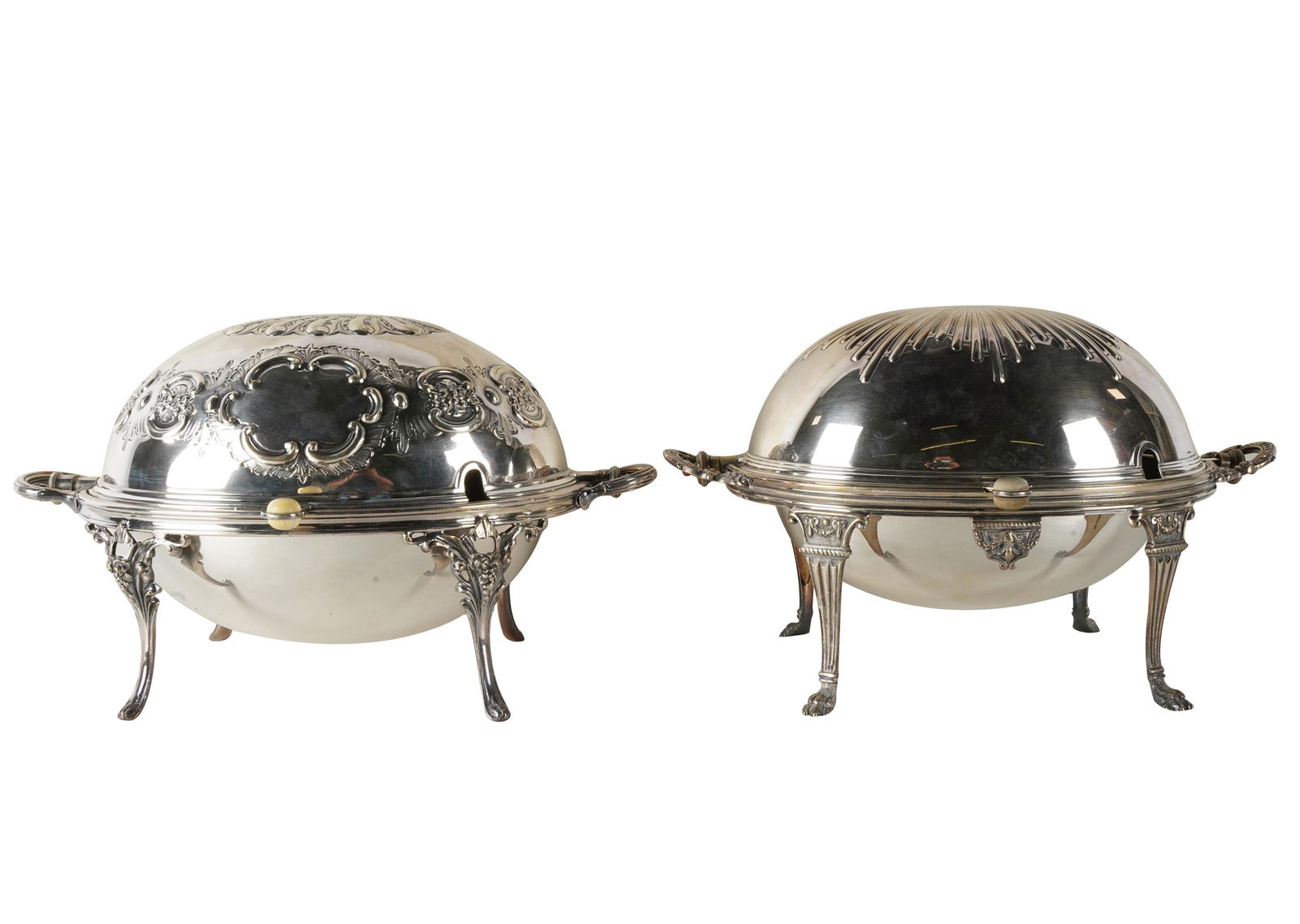 TWO ASSORTED SILVERPLATE ENTREES (1 of 7)