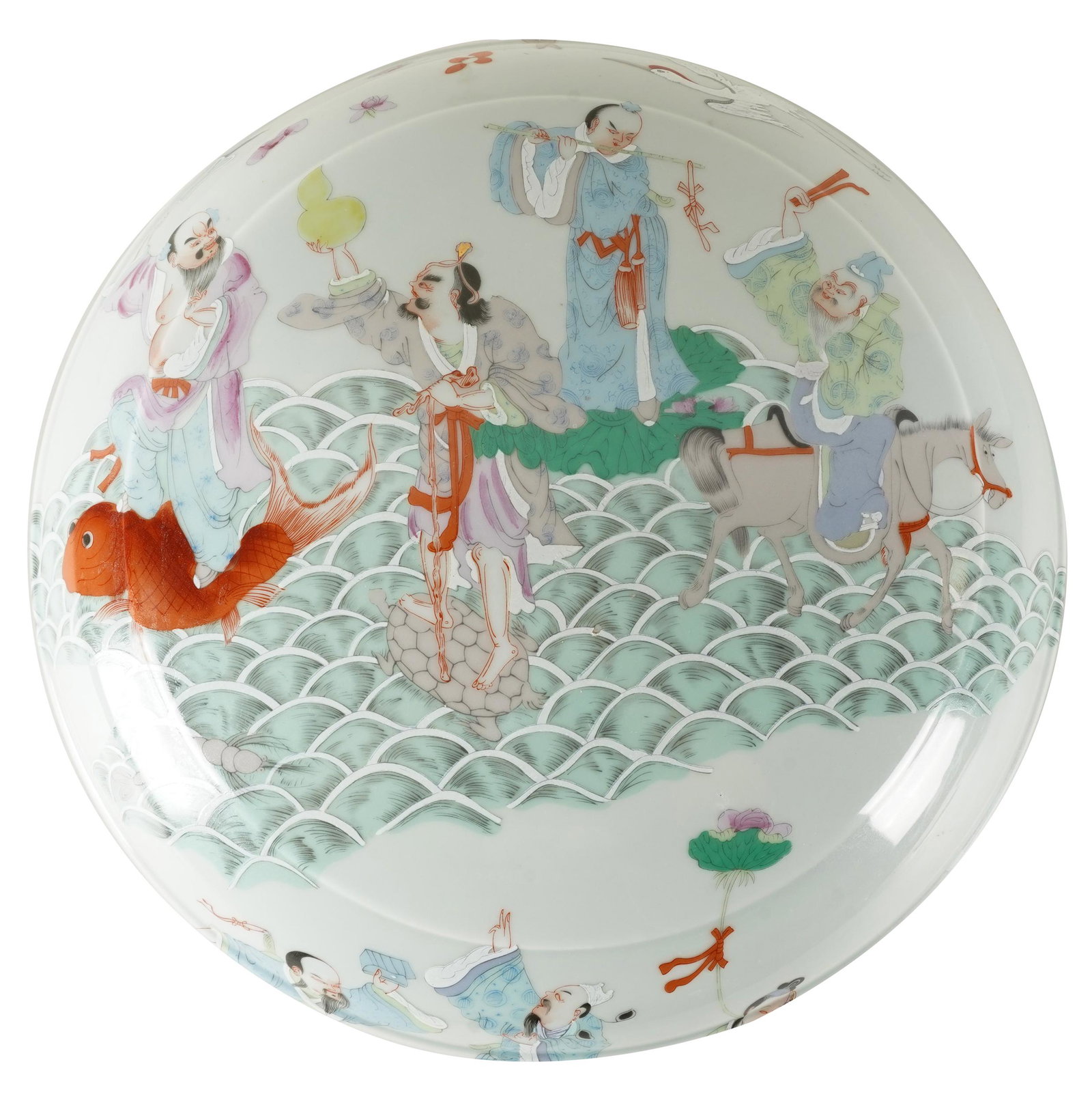 CHINESE PORCELAIN ROUND COVERED BOX (1 of 8)