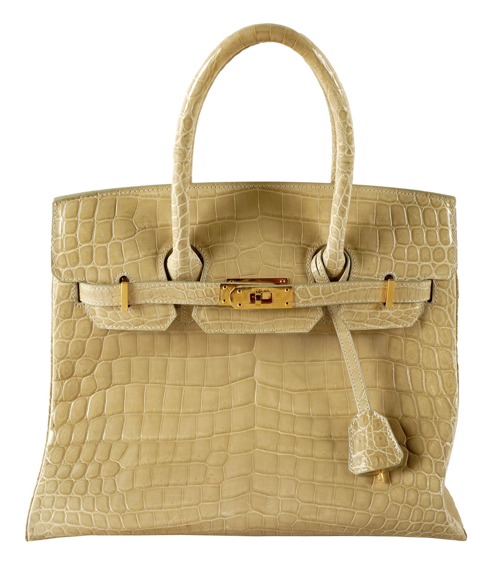 KWANPEN CHARTREUSE LEATHER HANDBAG (1 of 9)