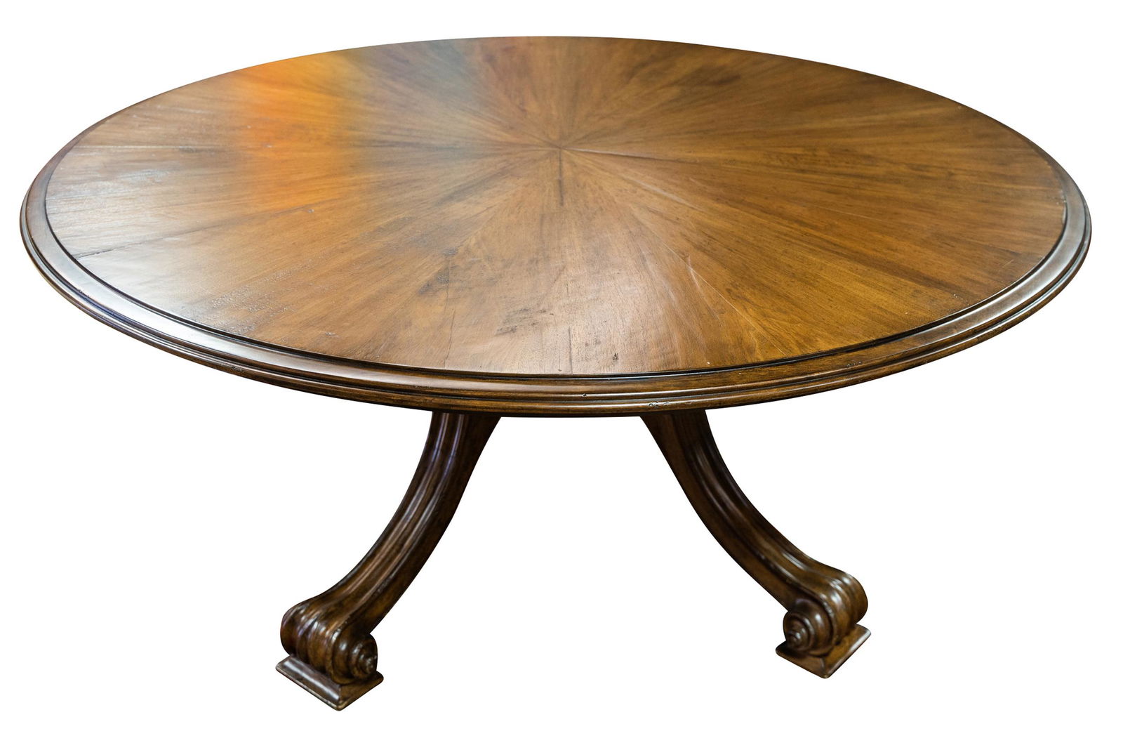 THERIEN MAHOGANY ROUND DINING TABLE (1 of 9)