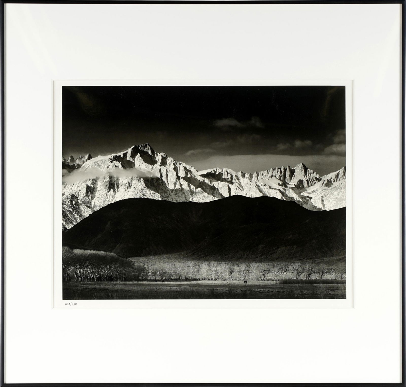 ANSEL ADAMS (1902 - 1984): WINTER SUNRISE (1 of 9)