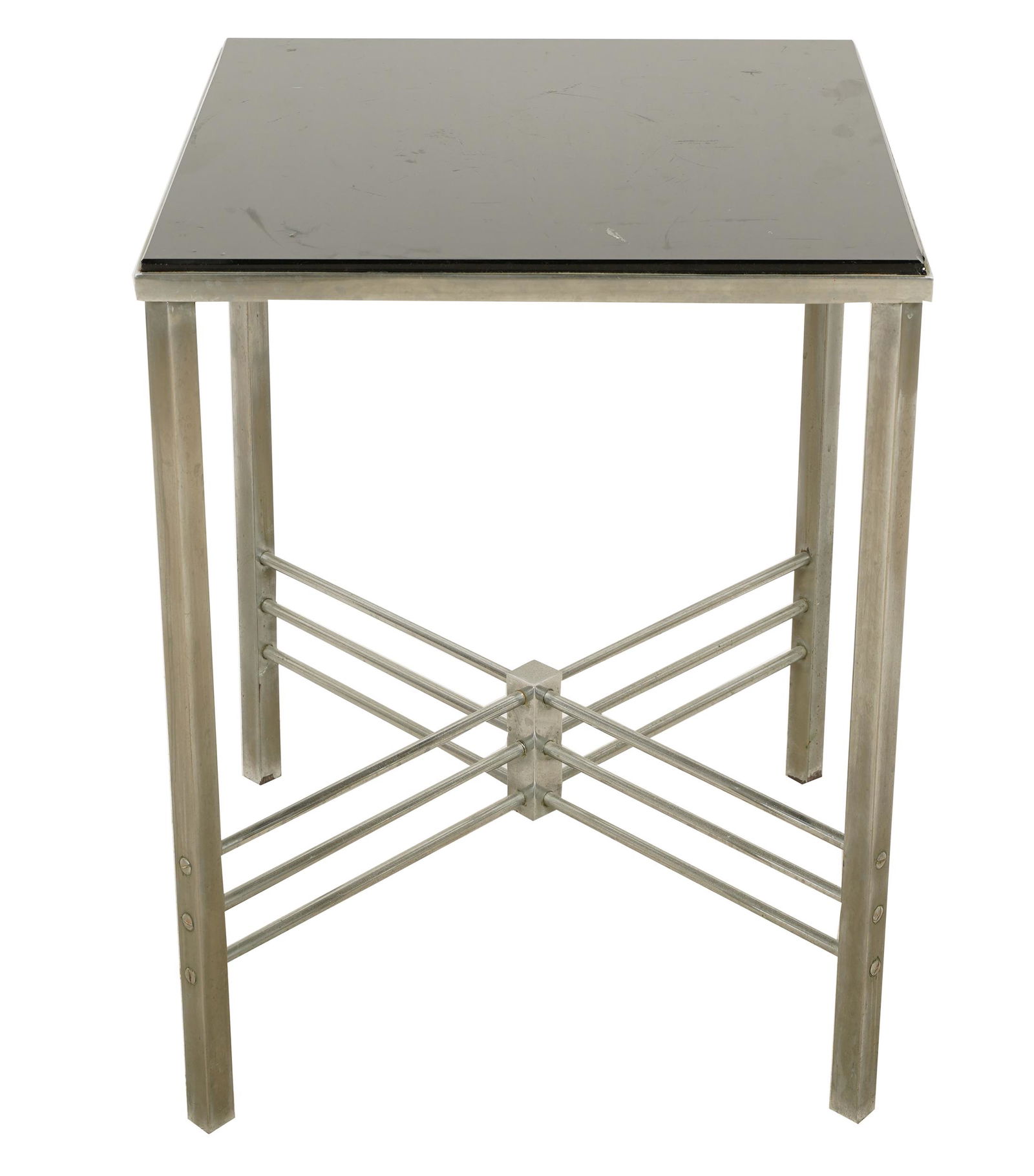 ART DECO BLACK MARBLE TOP TABLE (1 of 7)