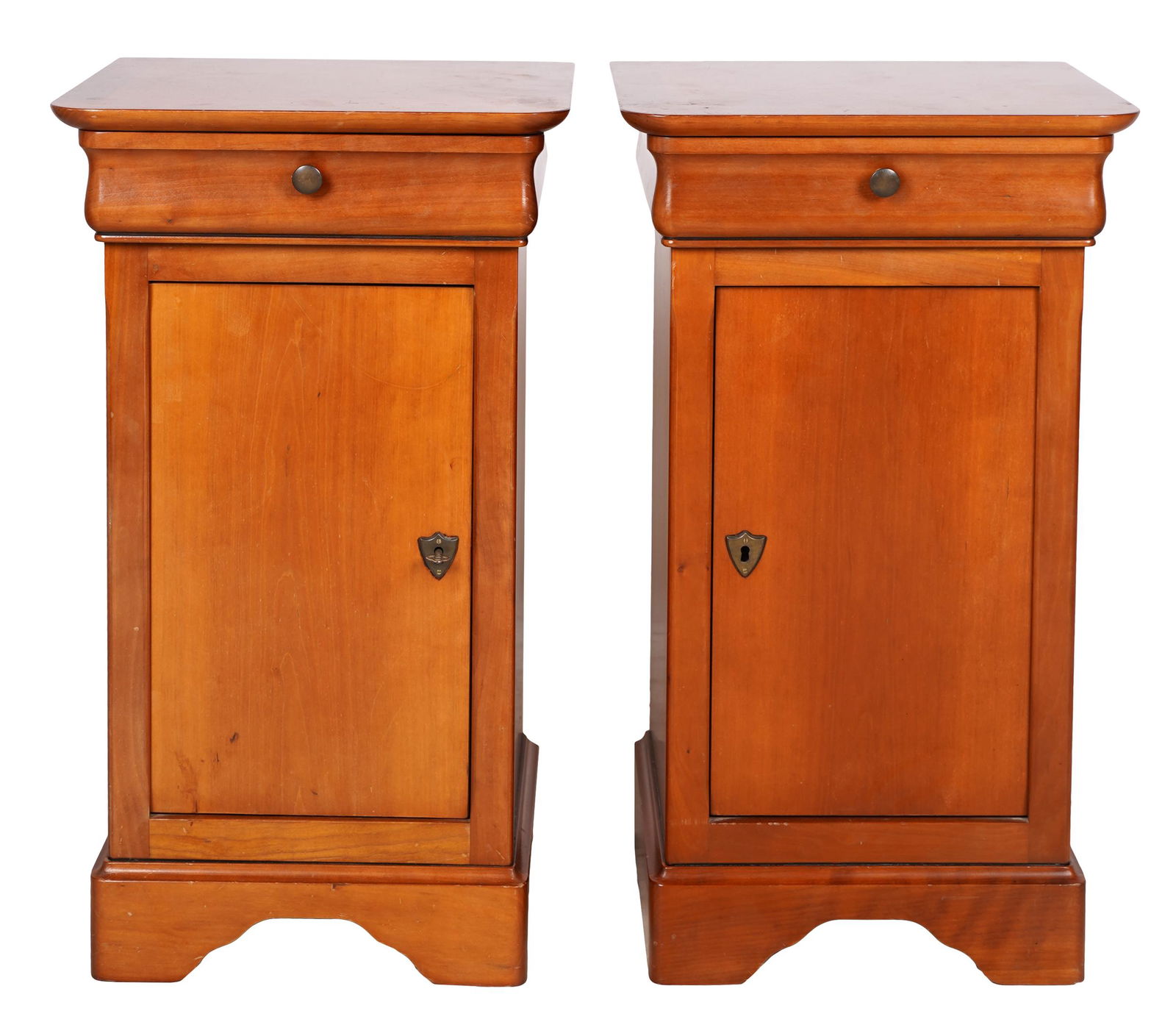 PAIR OF CHERRYWOOD SIDE CABINETS (1 of 10)