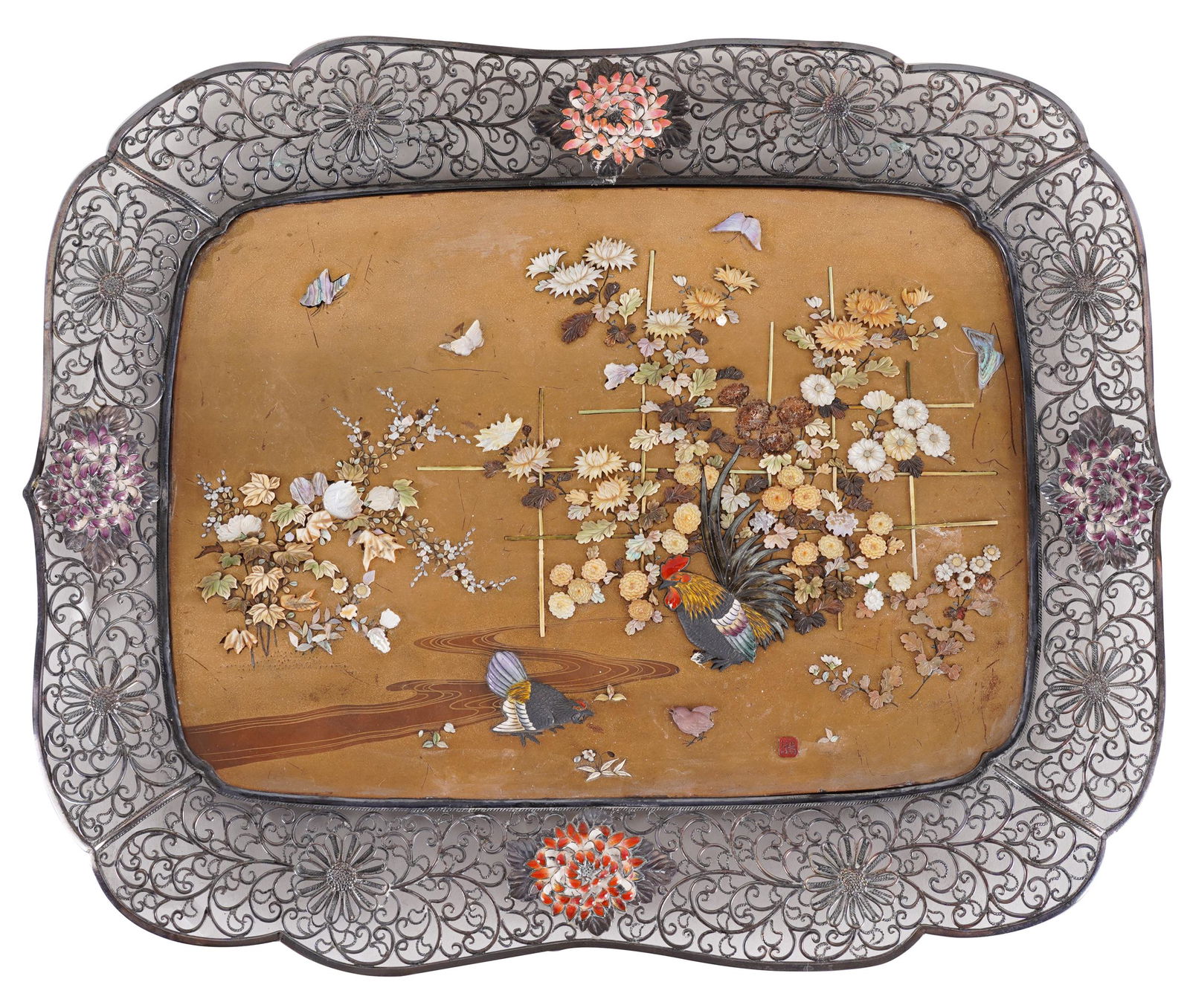 JAPANESE SHIBAYAMA TRAY (1 of 8)