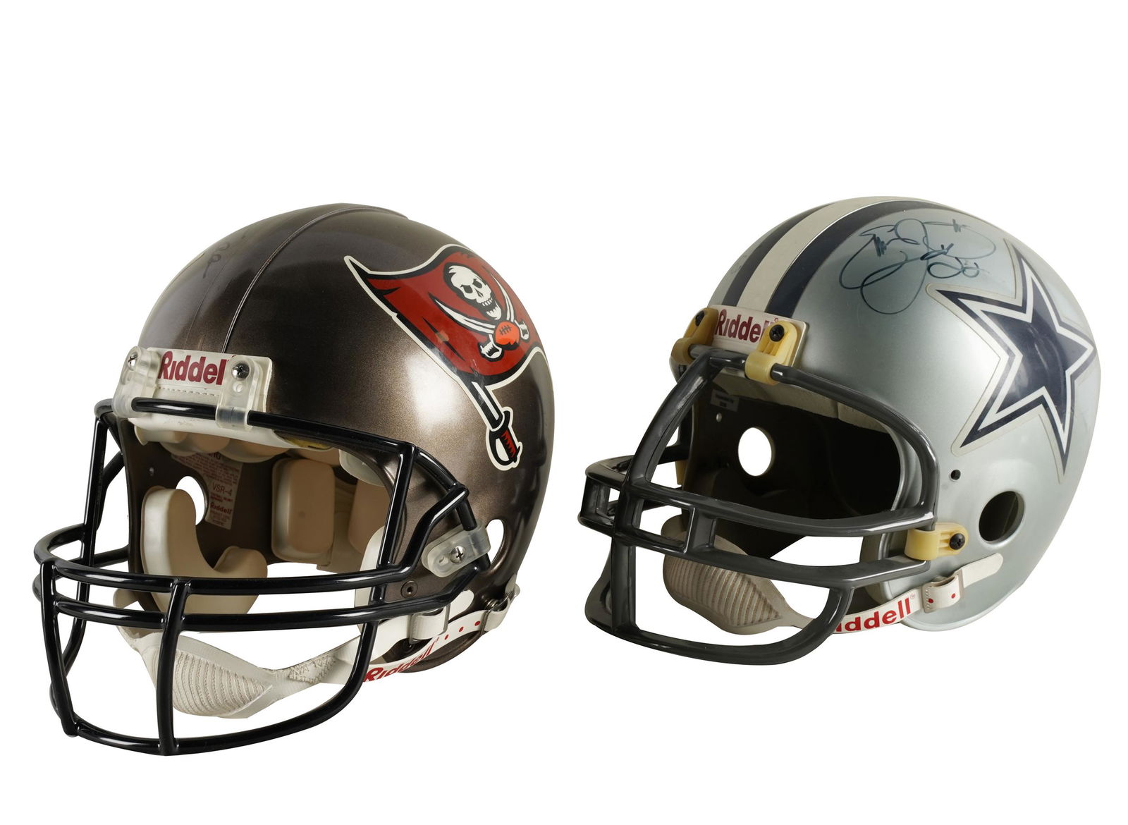 TWO SIGNED NFL HELMETS (1 of 10)
