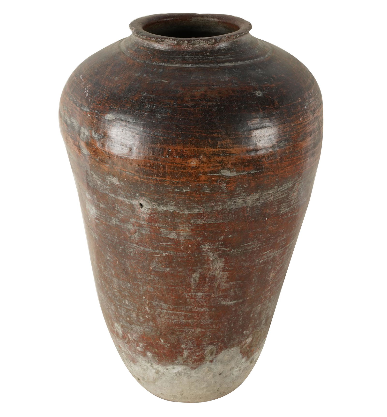 LARGE GLAZED EARTHENWARE VASE (1 of 7)