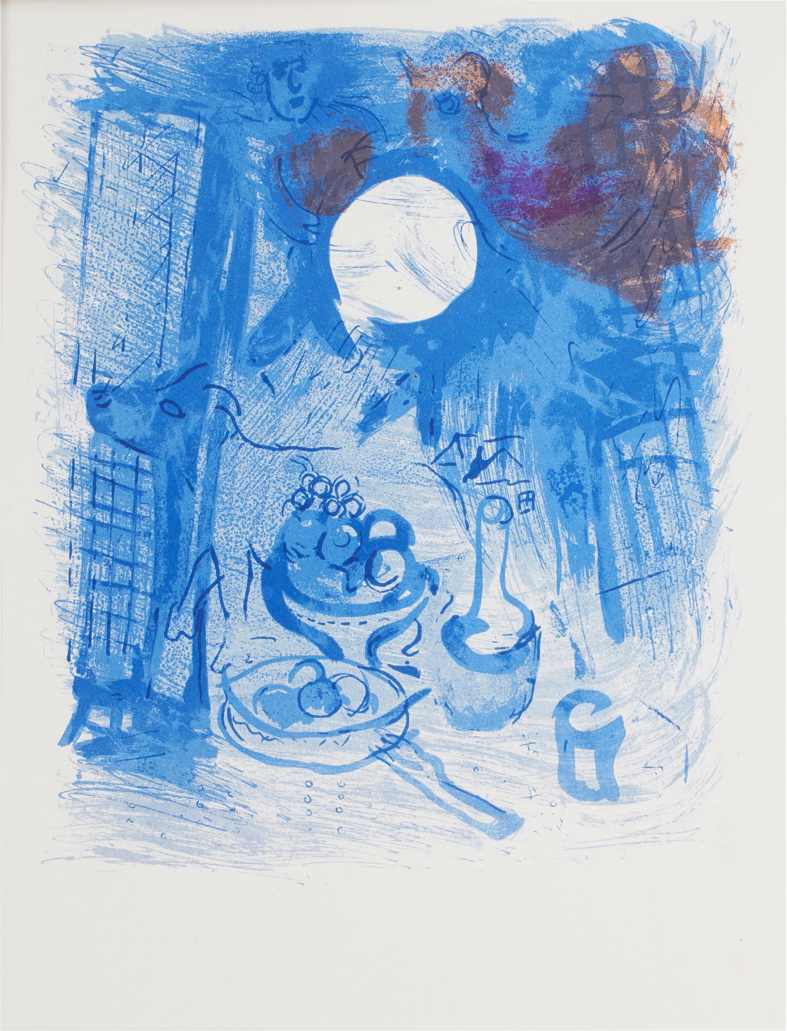 MARC CHAGALL (1887 - 1985): STILL LIFE WITH FRUITS (1 of 6)