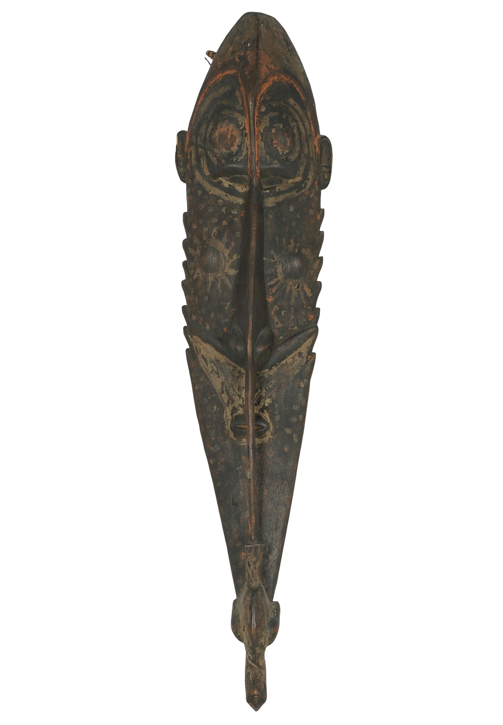PAPUE NEW GUINEA "MWAI" PAINTED WOOD MASK (1 of 8)