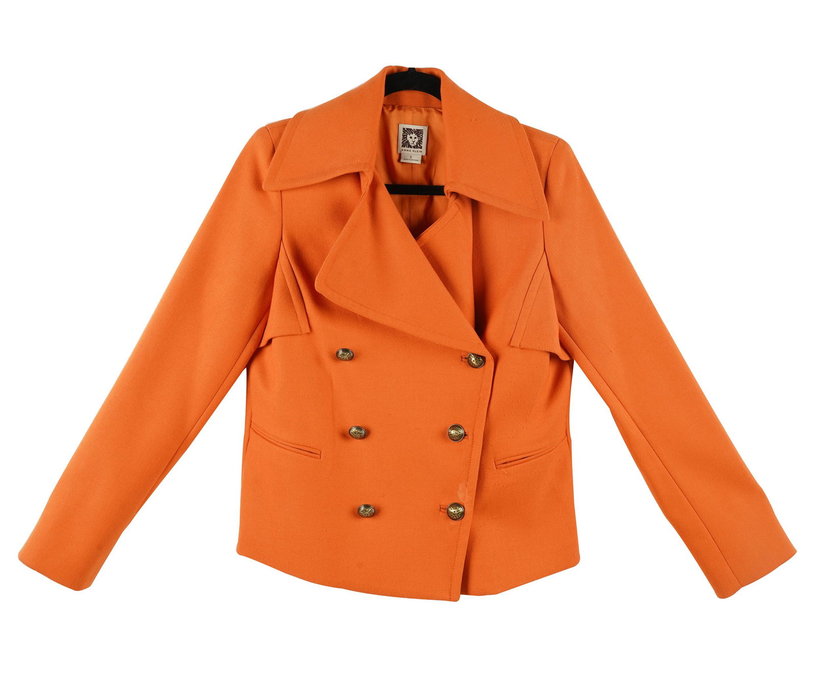 CAROL CHANNING ANNE KLEIN ORANGE DOUBLE-BREASTED JACKET (1 of 12)