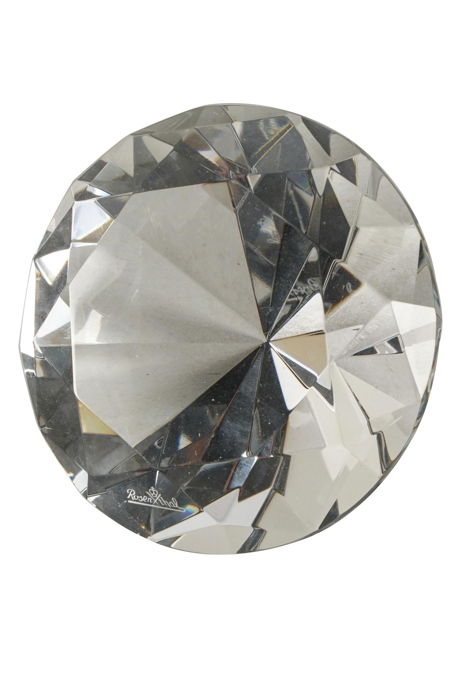 CAROL CHANNING ROSENTHAL GLASS DIAMOND PAPERWEIGHT (1 of 6)