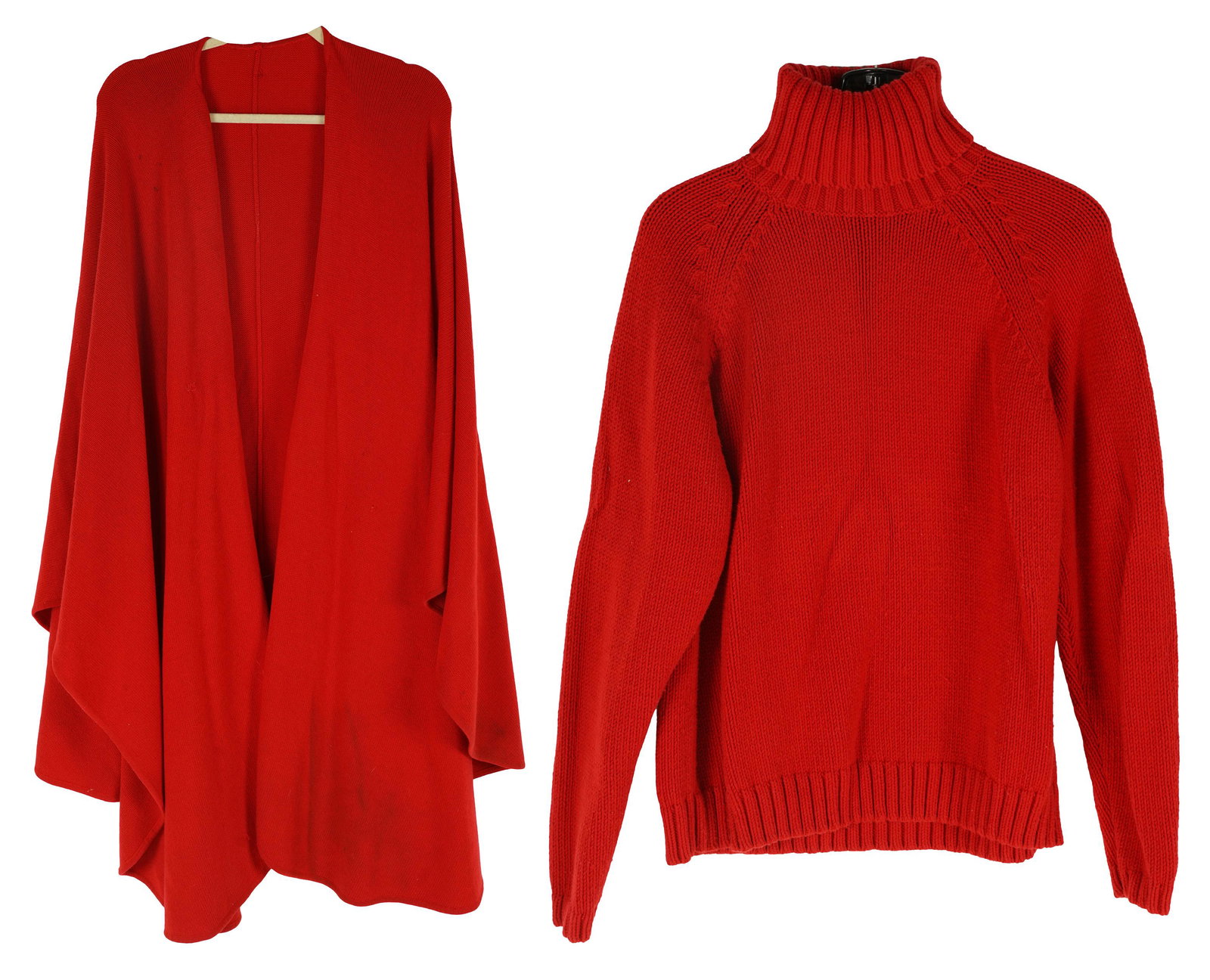 CAROL CHANNING RED CAPE & TURTLENECK SWEATER (1 of 15)