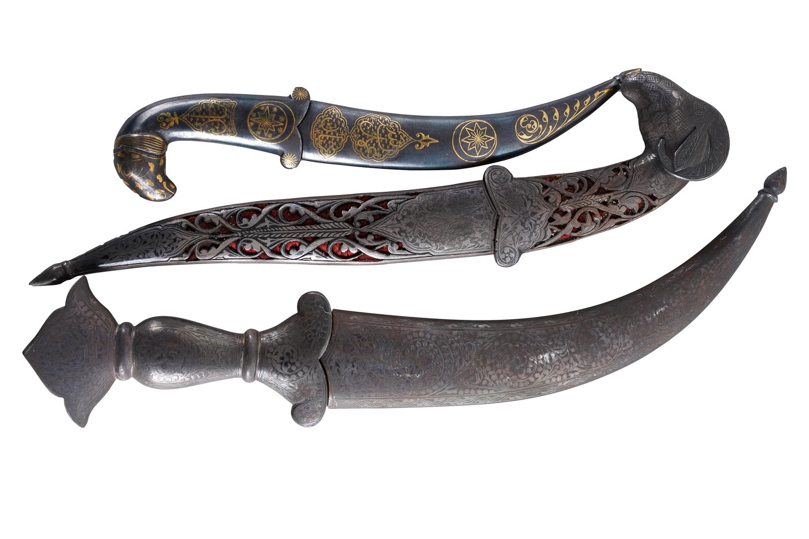 THREE INDO-PERSIAN DAGGERS (1 of 7)