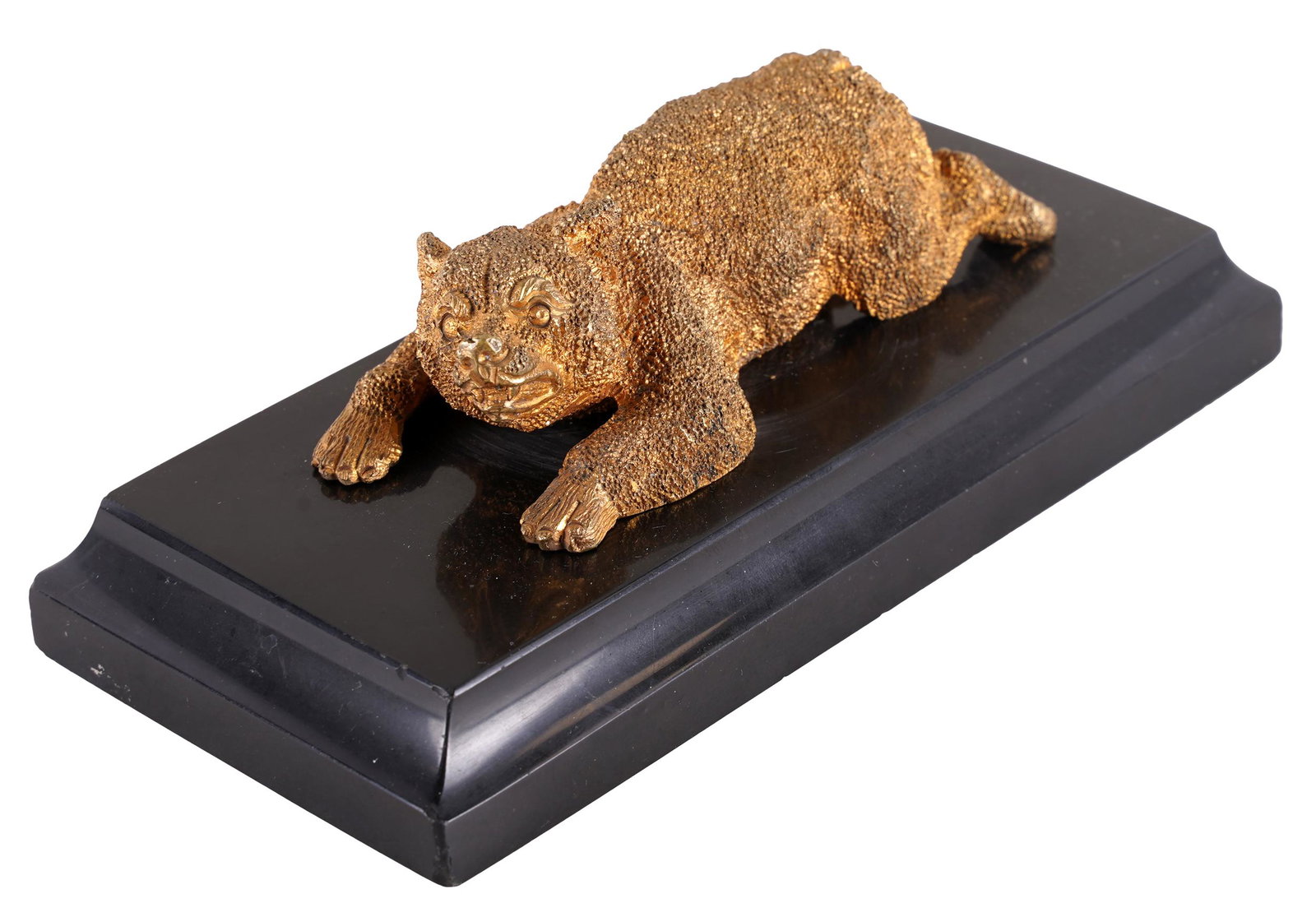 RUSSIAN GILT BRONZE MODEL OF A BEAR (1 of 6)