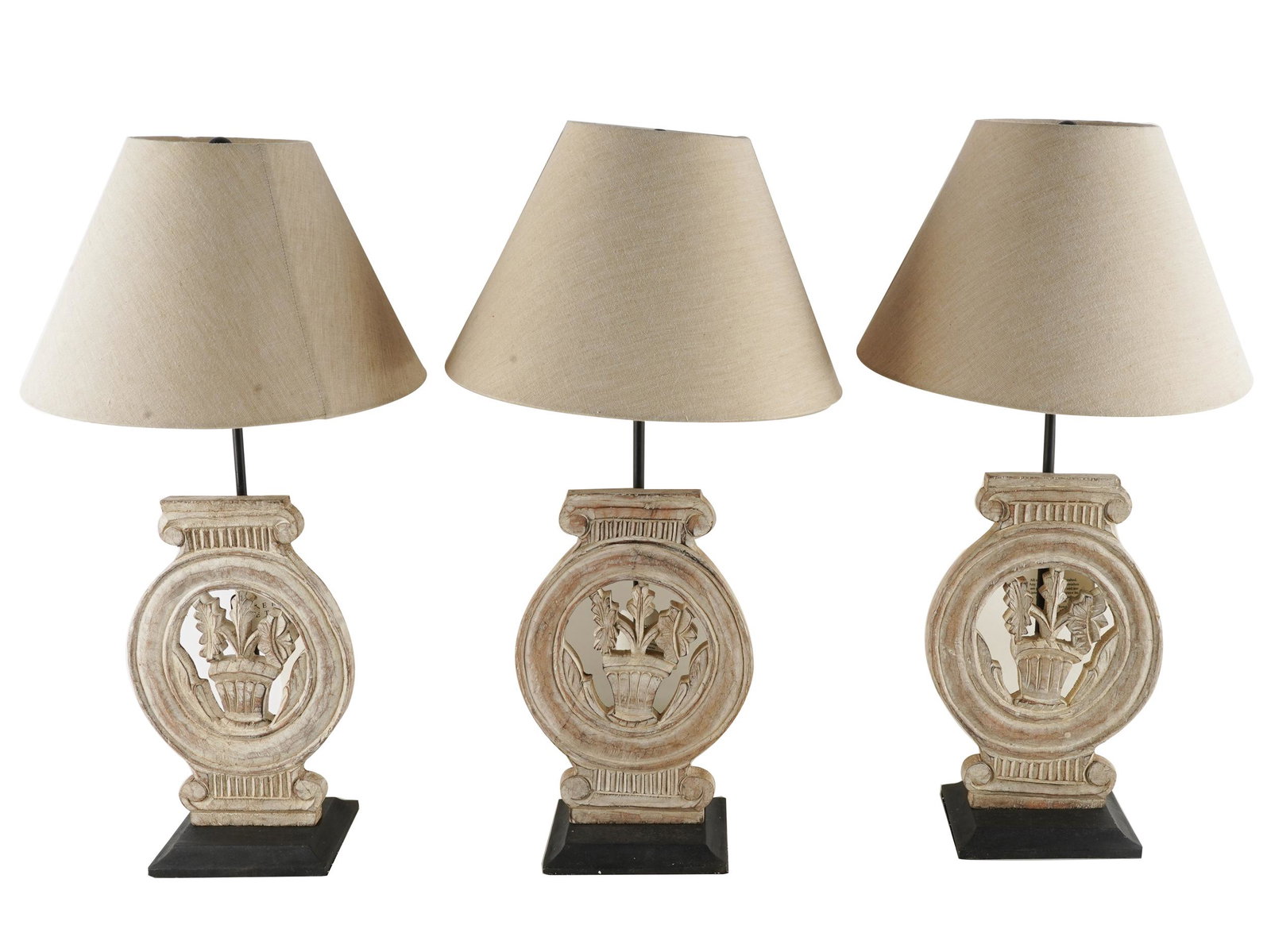 THREE NEOCLASSICAL STYLE "STOCKHOLD" TABLE LAMPS (1 of 10)