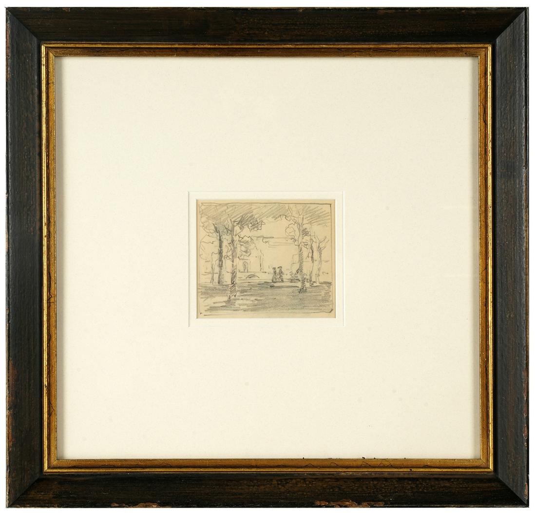 EDGAR PAYNE (1883 - 1947) : "BRETON SQUARE" (1 of 7)