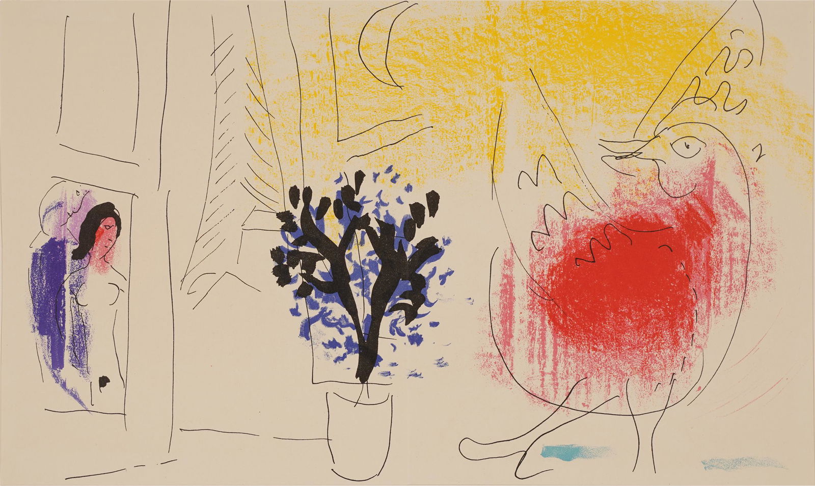 MARC CHAGALL (1887 - 1985): "THE WINDOW" (1 of 10)