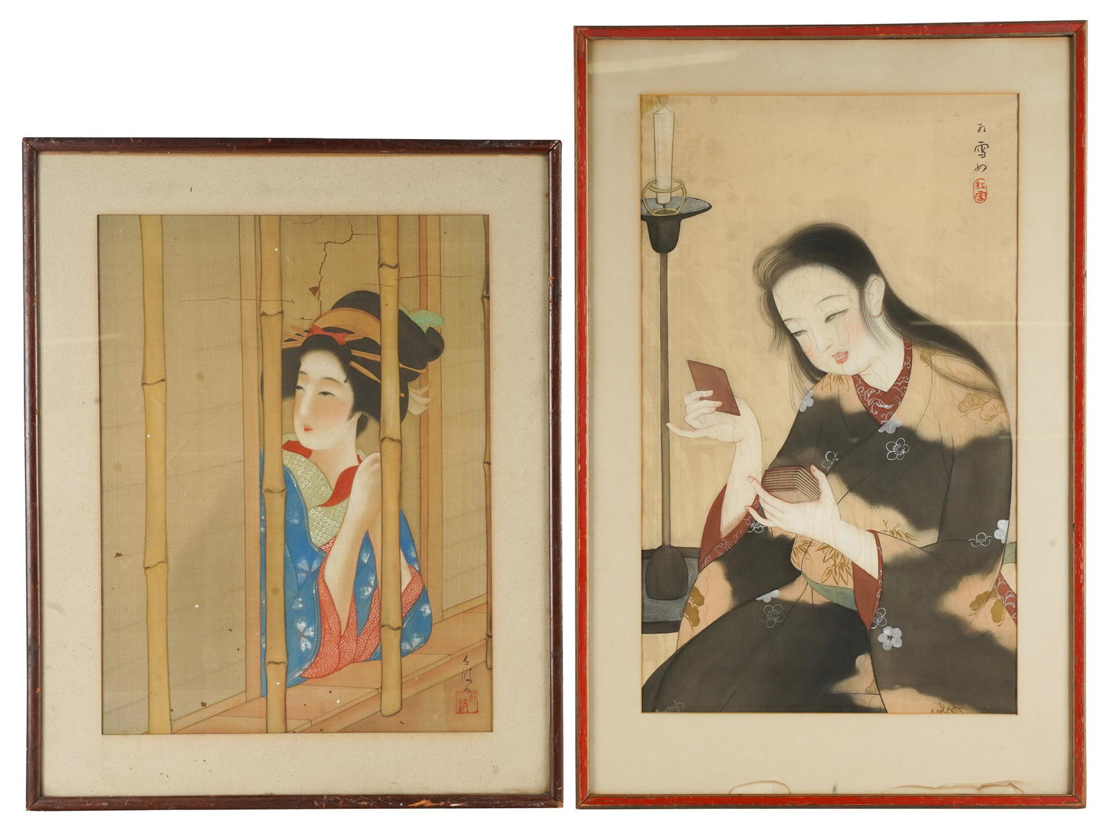 JAPANESE SCHOOL: TWO PORTRAITS (1 of 7)