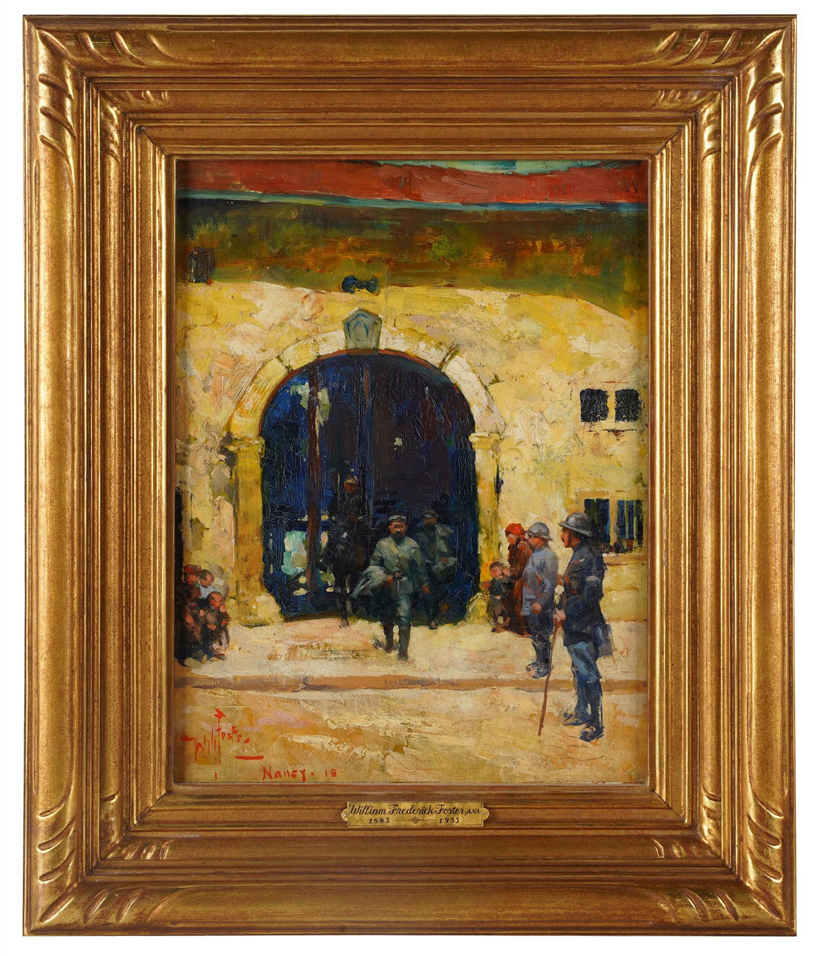 WILLIAM F. FOSTER (1883 - 1953): "THE OLD BARRACKS..." (1 of 8)