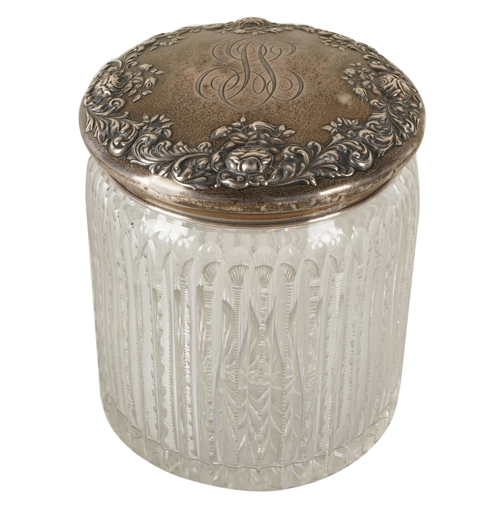 AMERICAN STERLING & CUT-GLASS JAR (1 of 8)