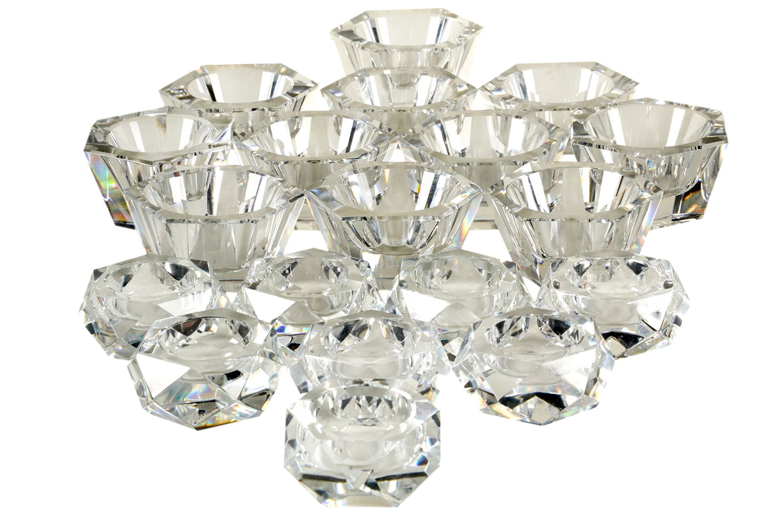 SET OF BACCARAT CRYSTAL SALT DISHES (1 of 7)
