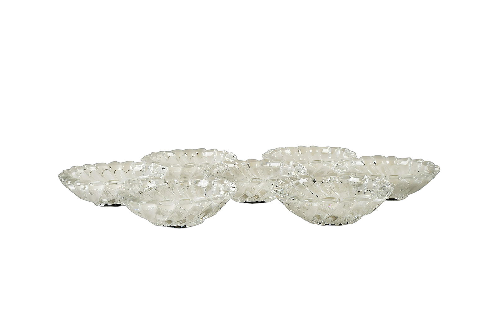 TWELVE BACCARAT CRYSTAL NUT DISHES (1 of 5)