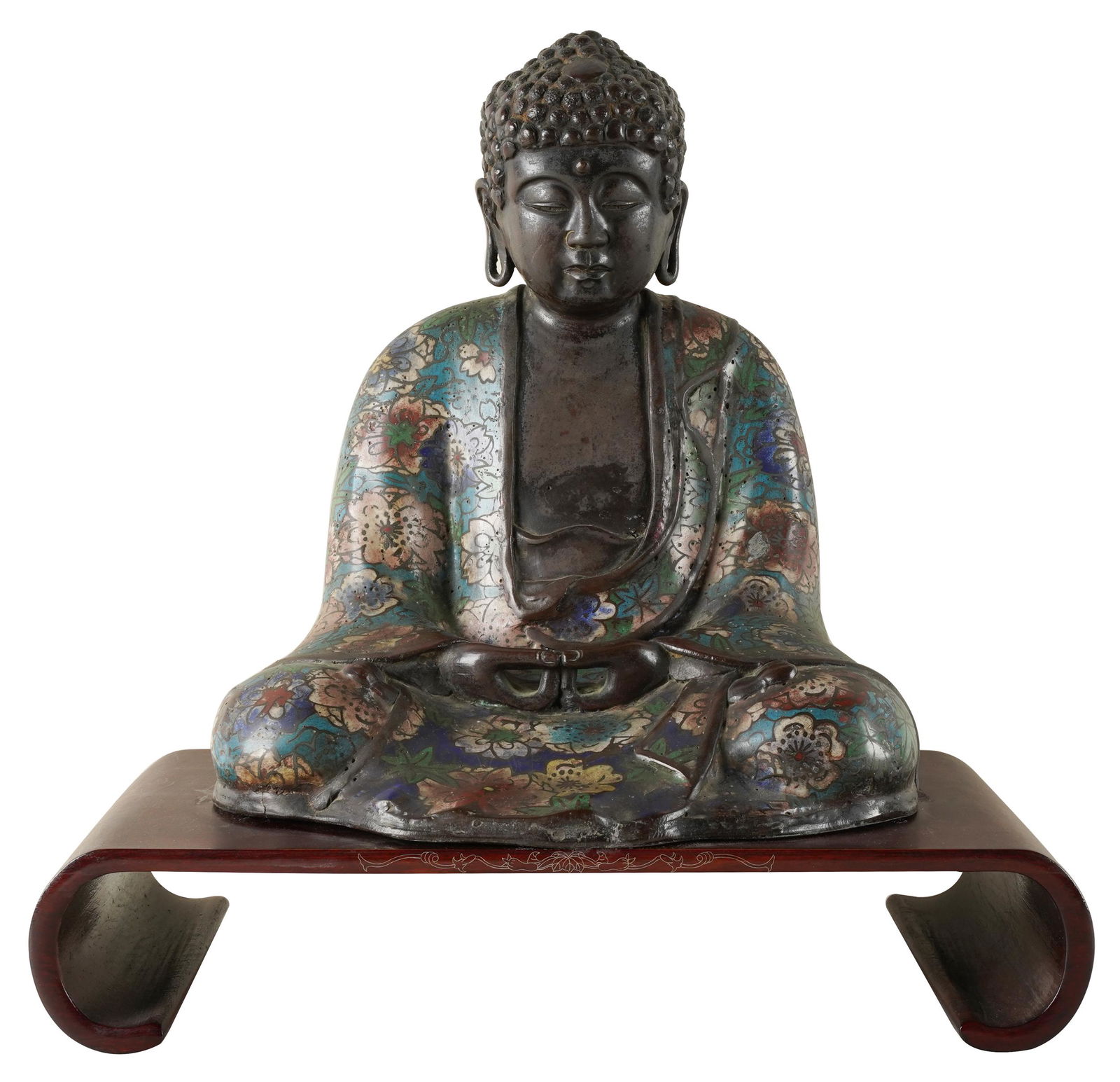 CLOISONNE BUDDHA FIGURE (1 of 8)