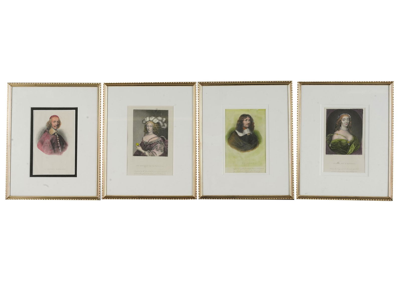 SEVEN FRENCH COLORED ENGRAVINGS (1 of 10)