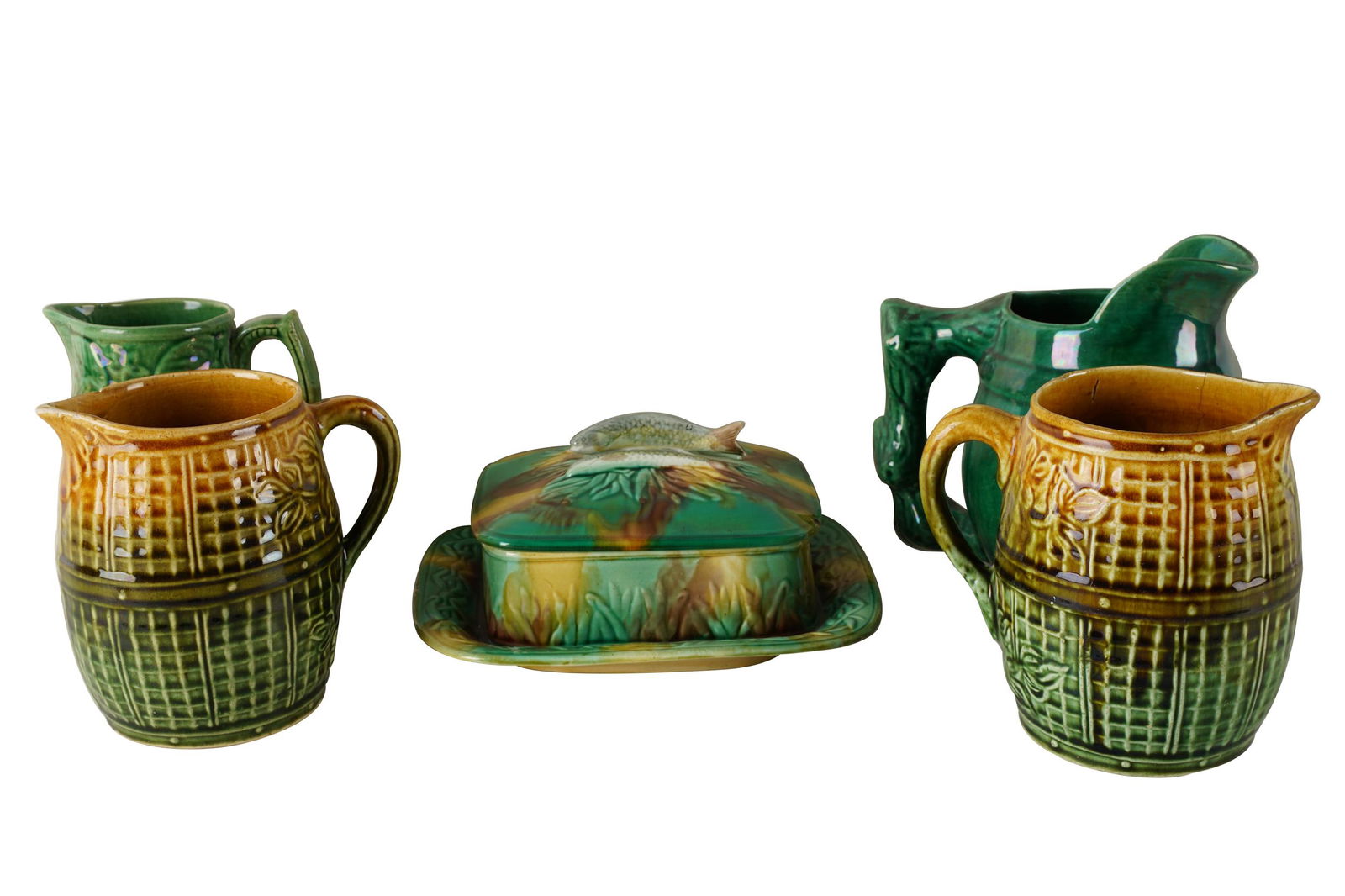 COLLECTION OF MAJOLICA POTTERY (1 of 8)