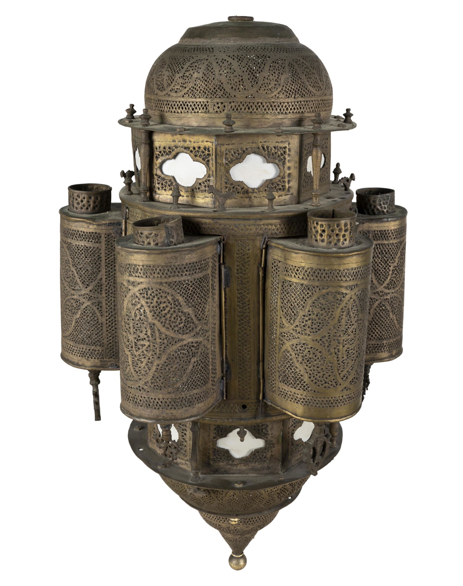 MOROCCAN PIERCED BRASS LANTERN (1 of 9)