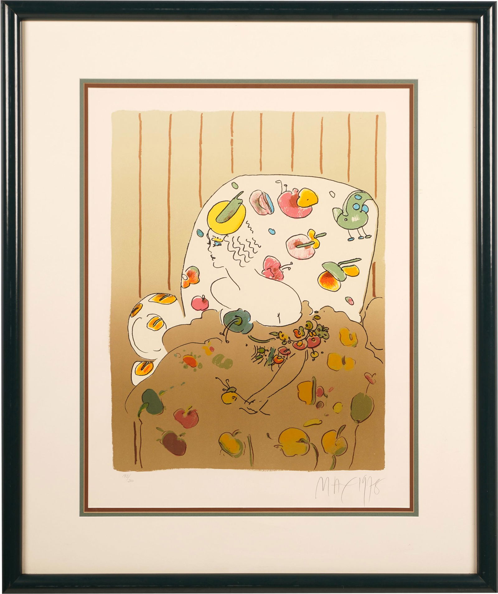 PETER MAX (B. 1937): WOMAN WITH FLOWERS (1 of 12)