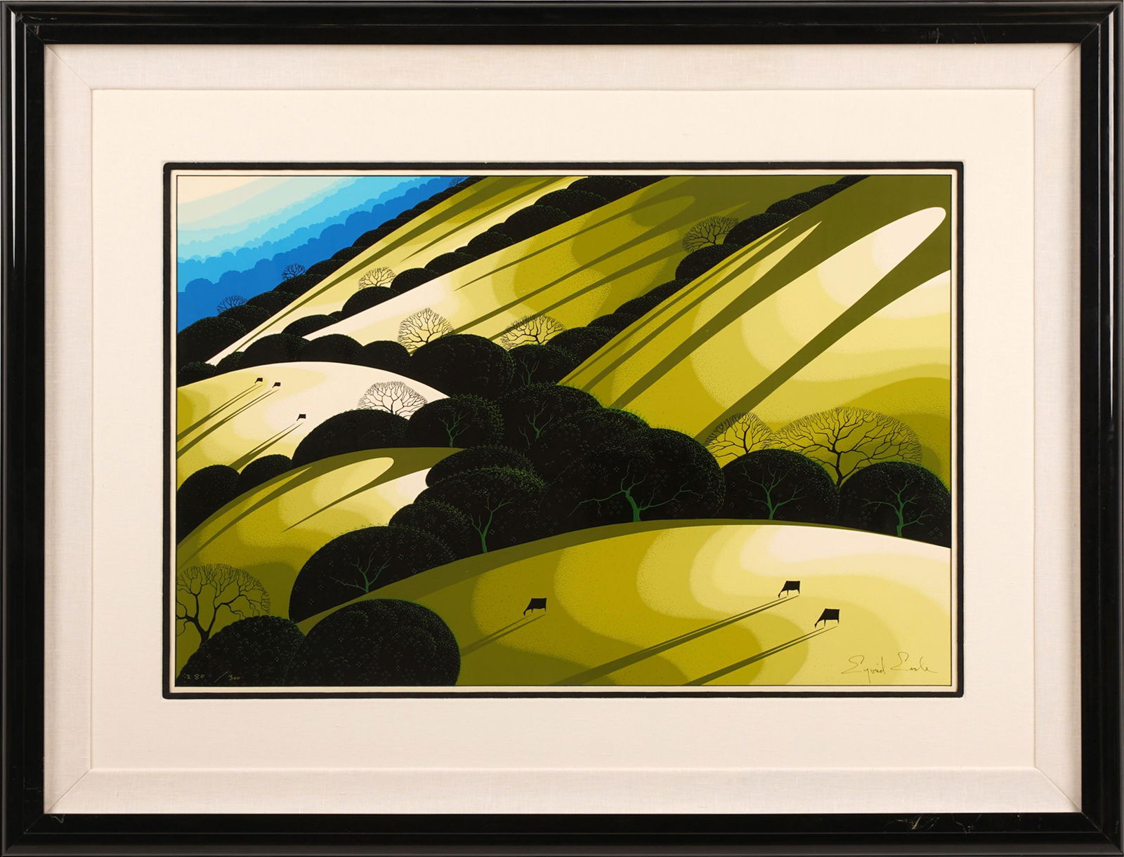 EYVIND EARLE (1916 - 2000): LANDSCAPE (1 of 14)