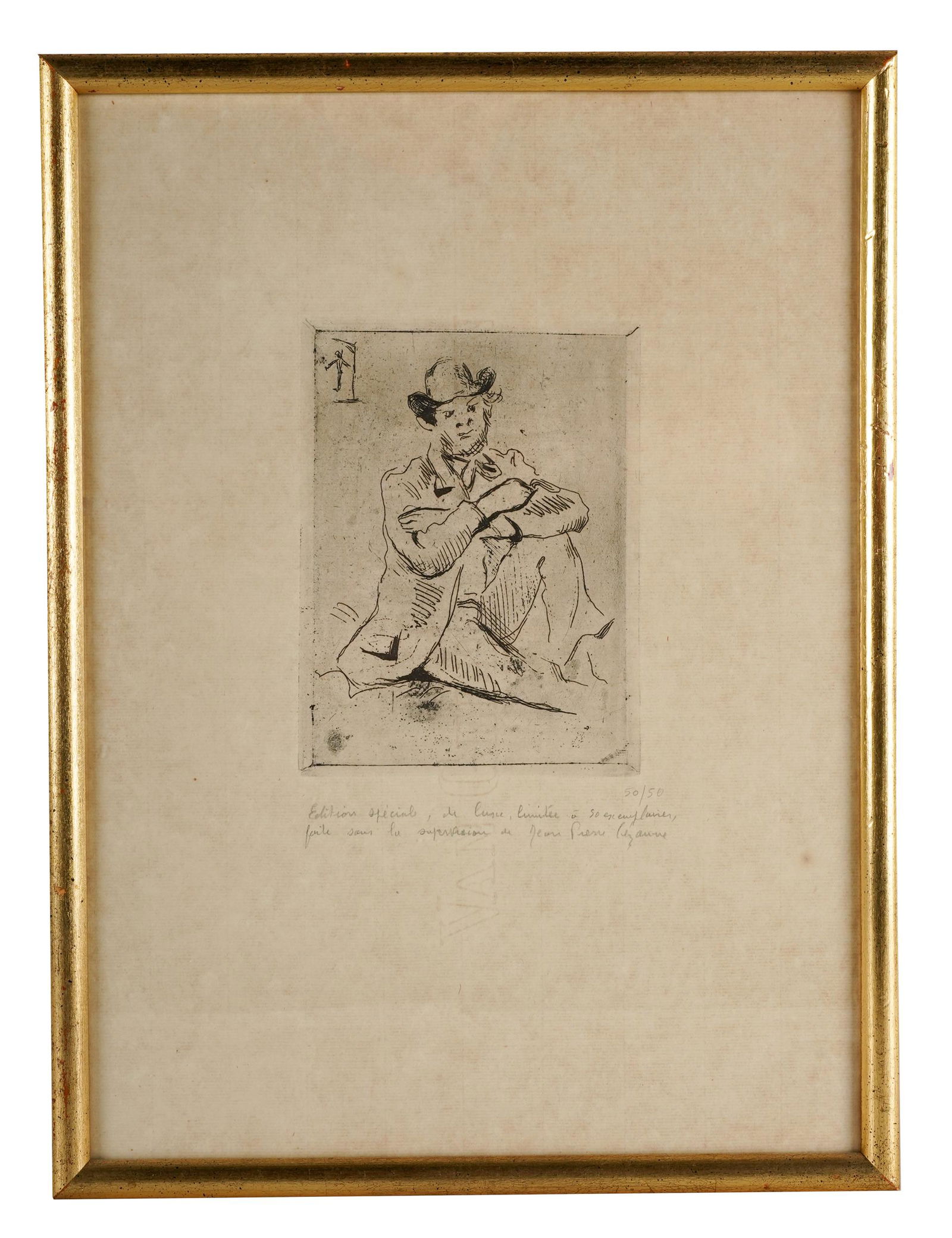 PAUL CEZANNE (1839 - 1906): "PORTRAIT OF GUILLAUMIN" (1 of 8)